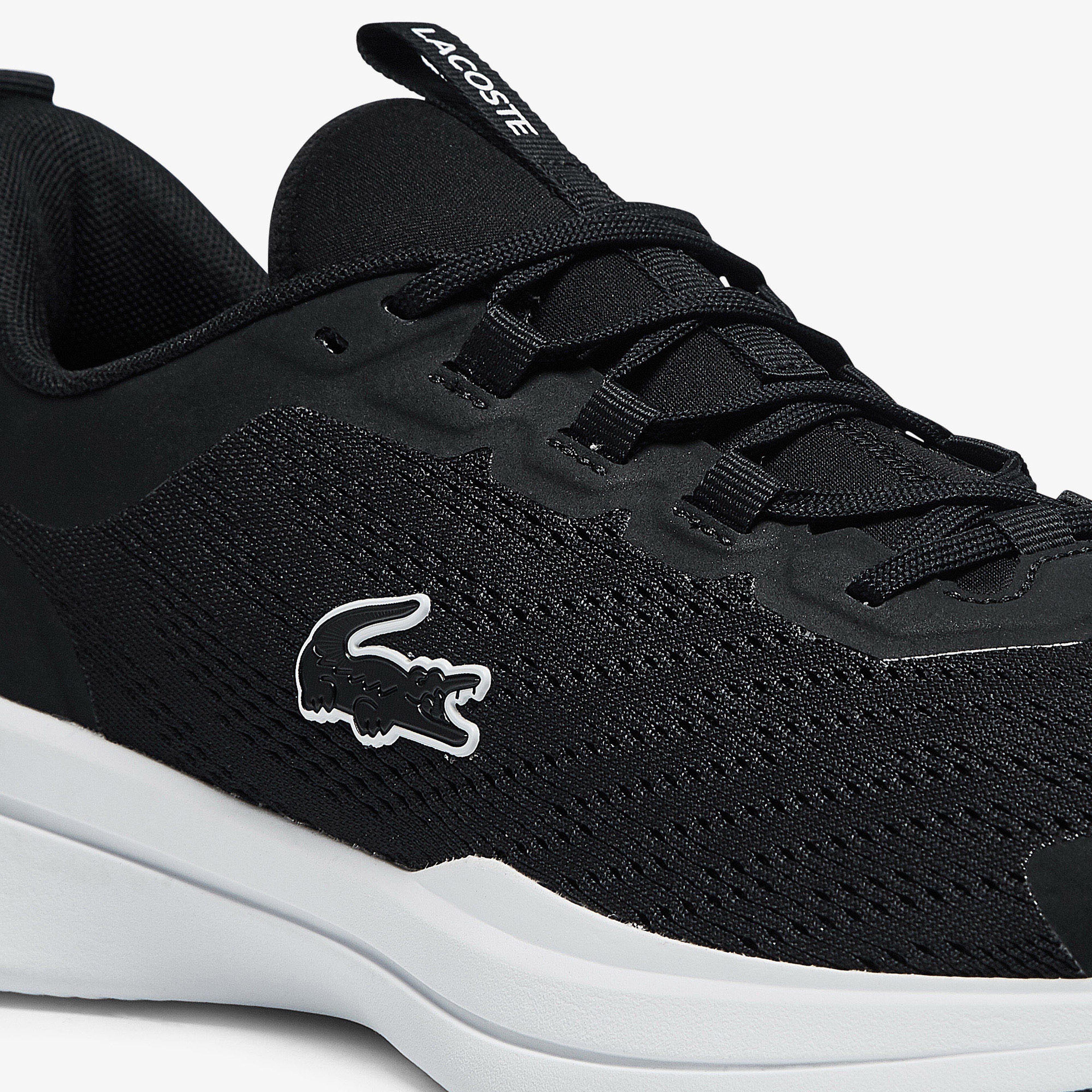 Lacoste Run Spin 0721 1 Sma Erkek Siyah - Beyaz Spor Ayakkabı
