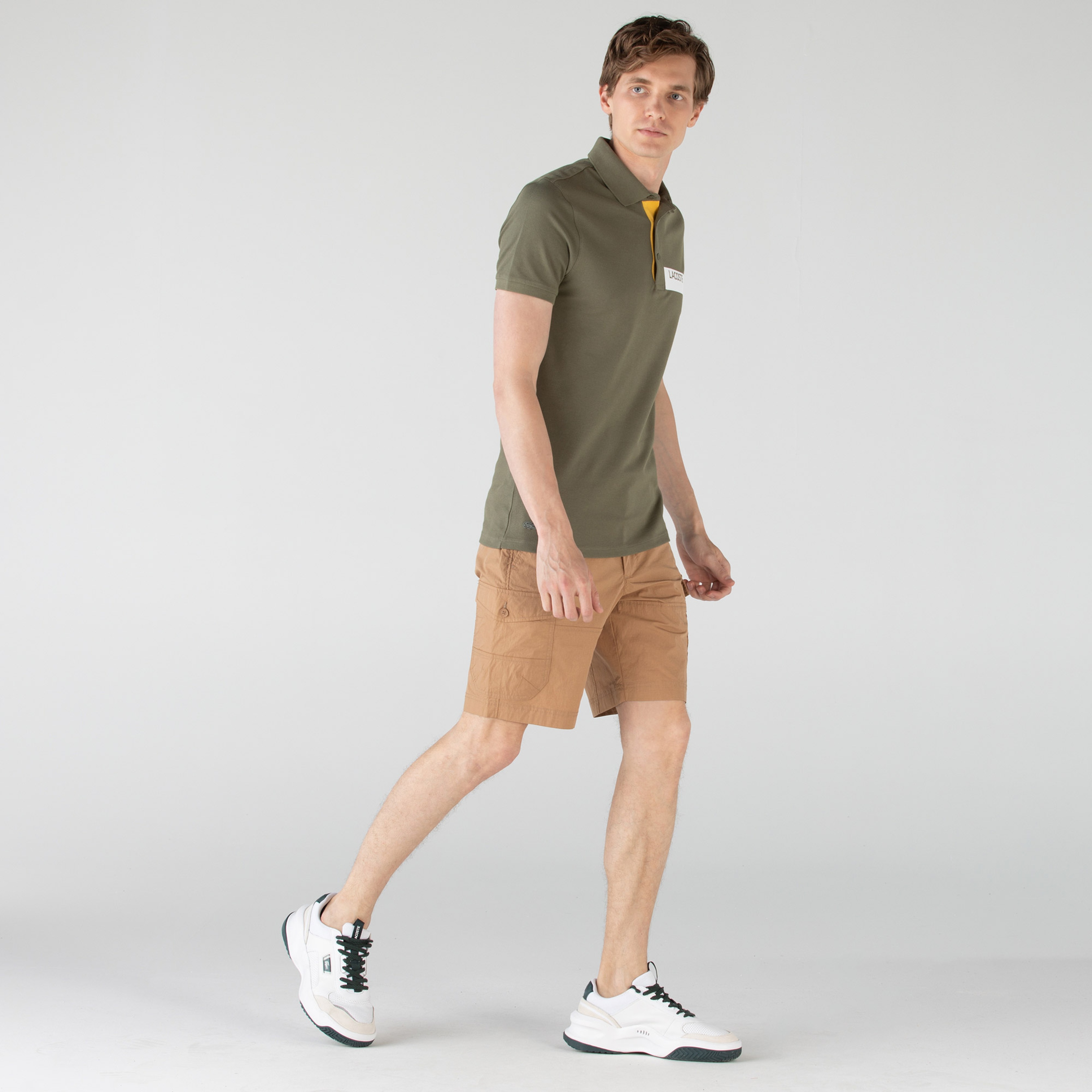 Lacoste Erkek Bej Bermuda Şort