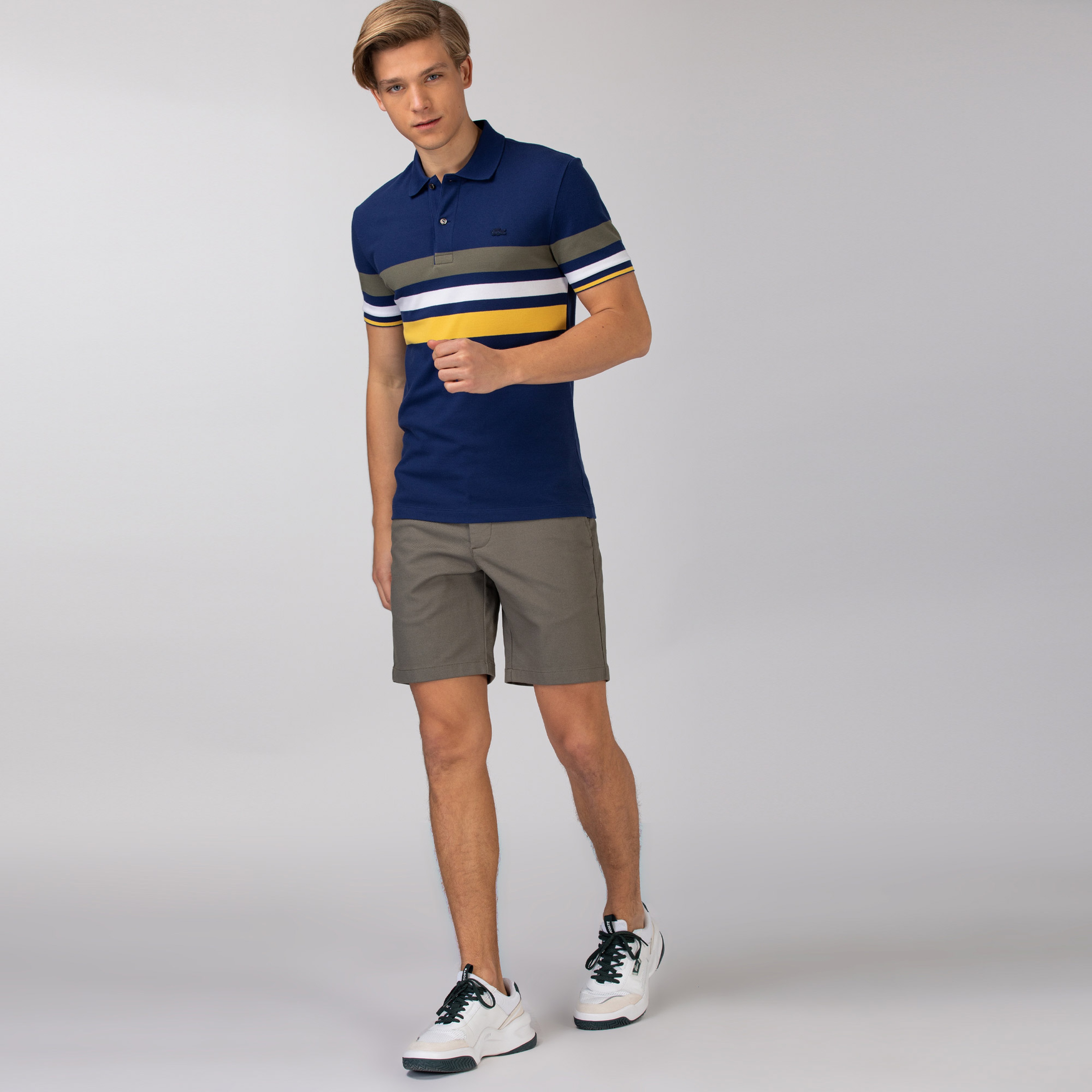 Lacoste Erkek Slim Fit Haki Bermuda Şort