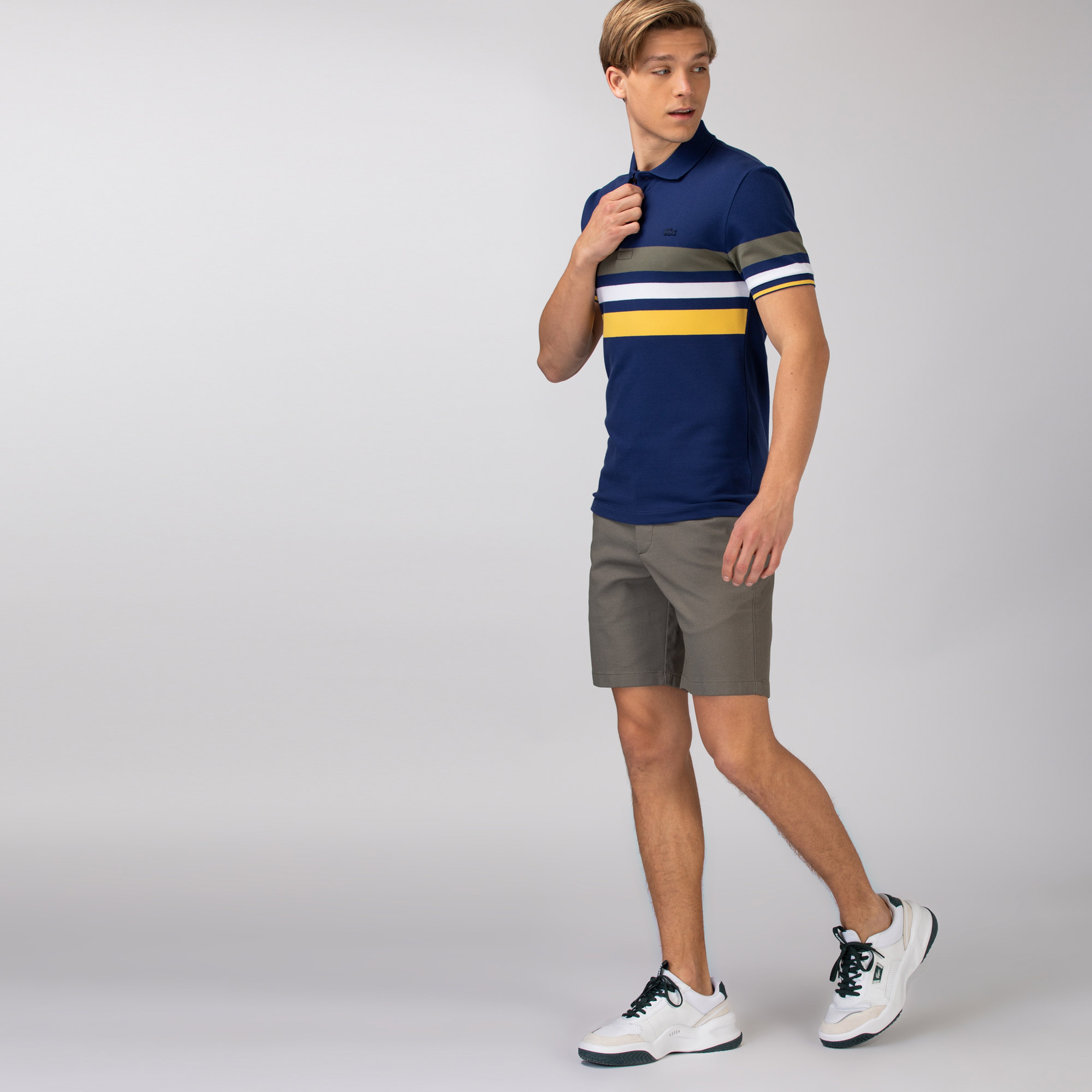 Lacoste Erkek Slim Fit Haki Bermuda Şort