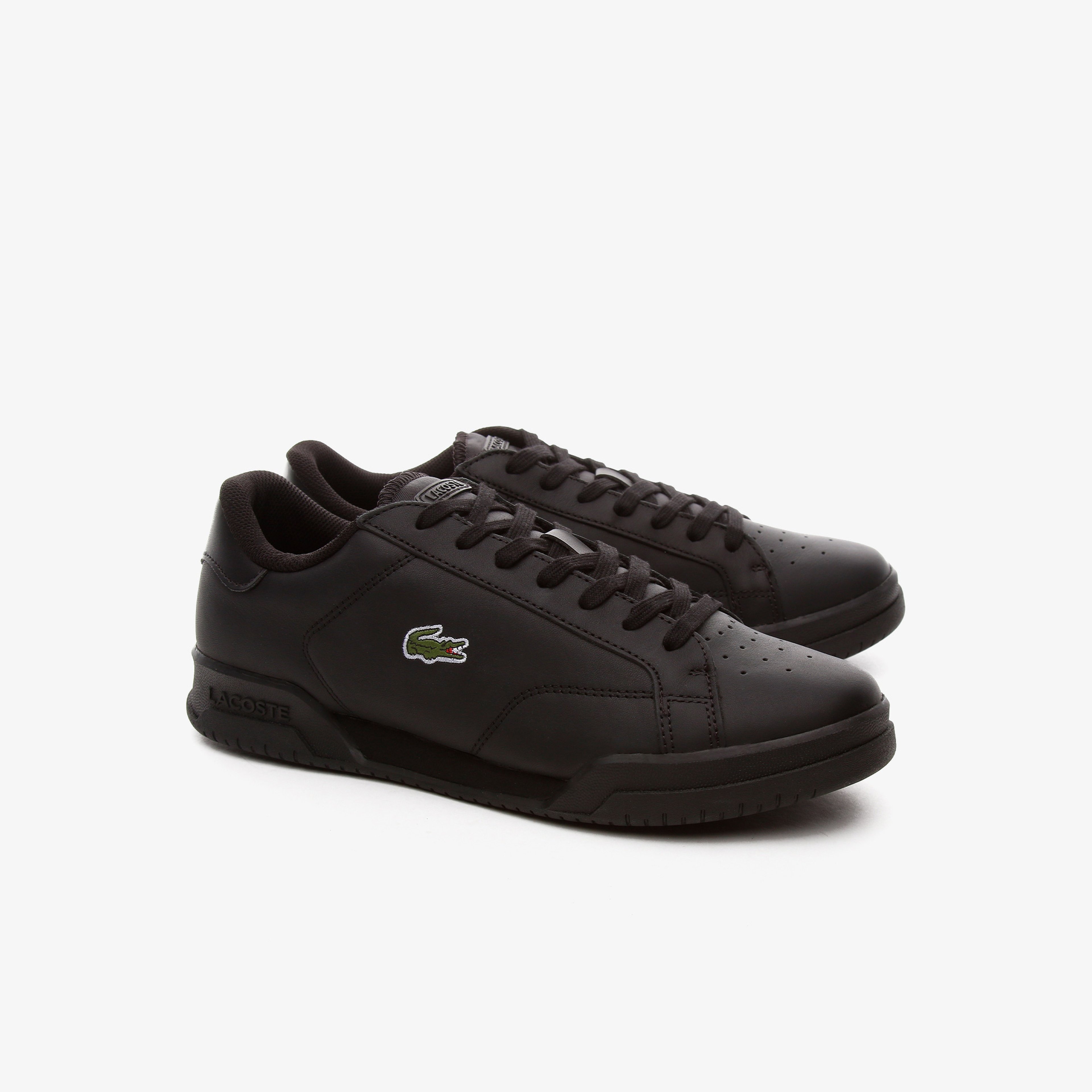 Lacoste Twin Serve Erkek Deri Siyah Spor Ayakkabı