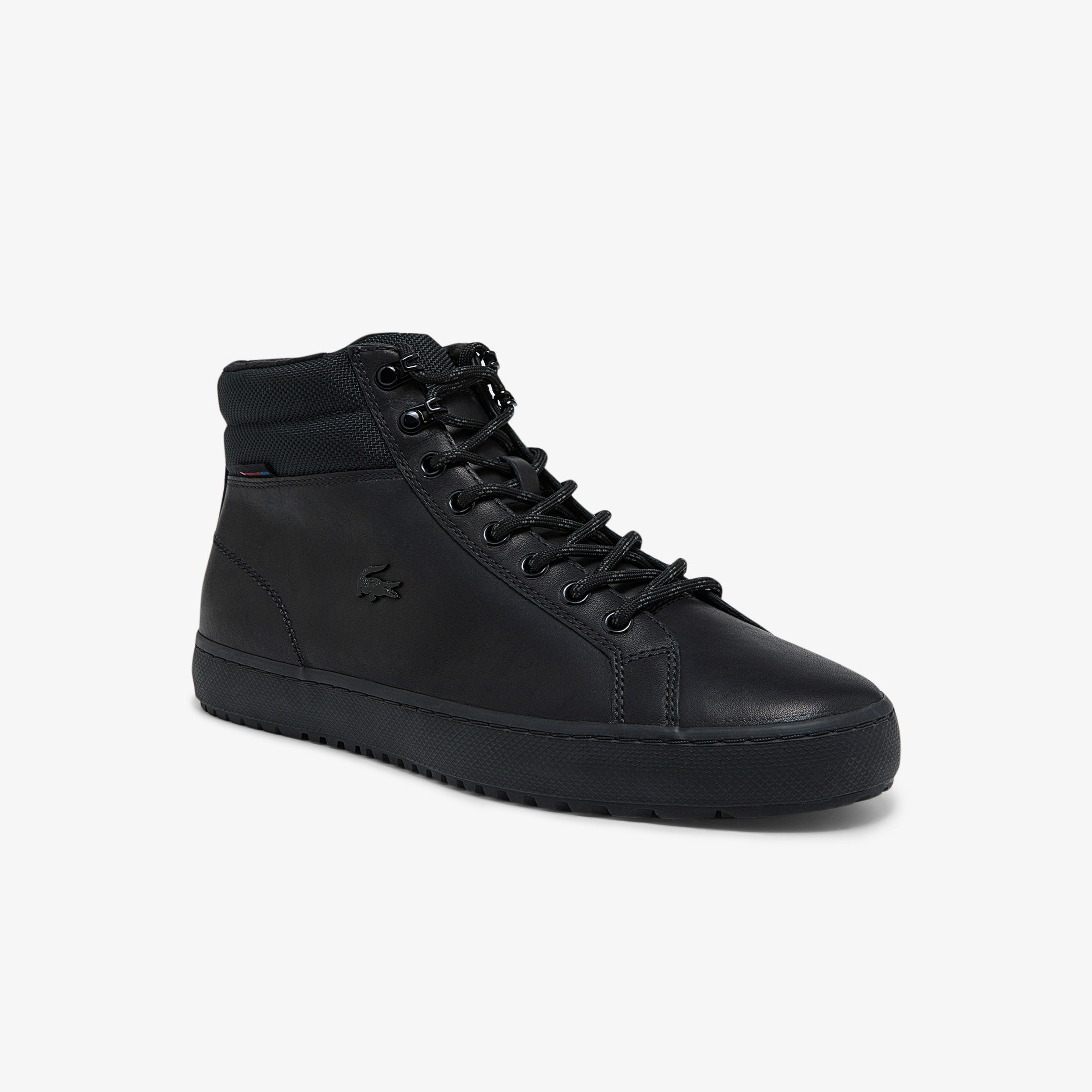 Lacoste Straightset Thermo Erkek Deri Siyah Bot