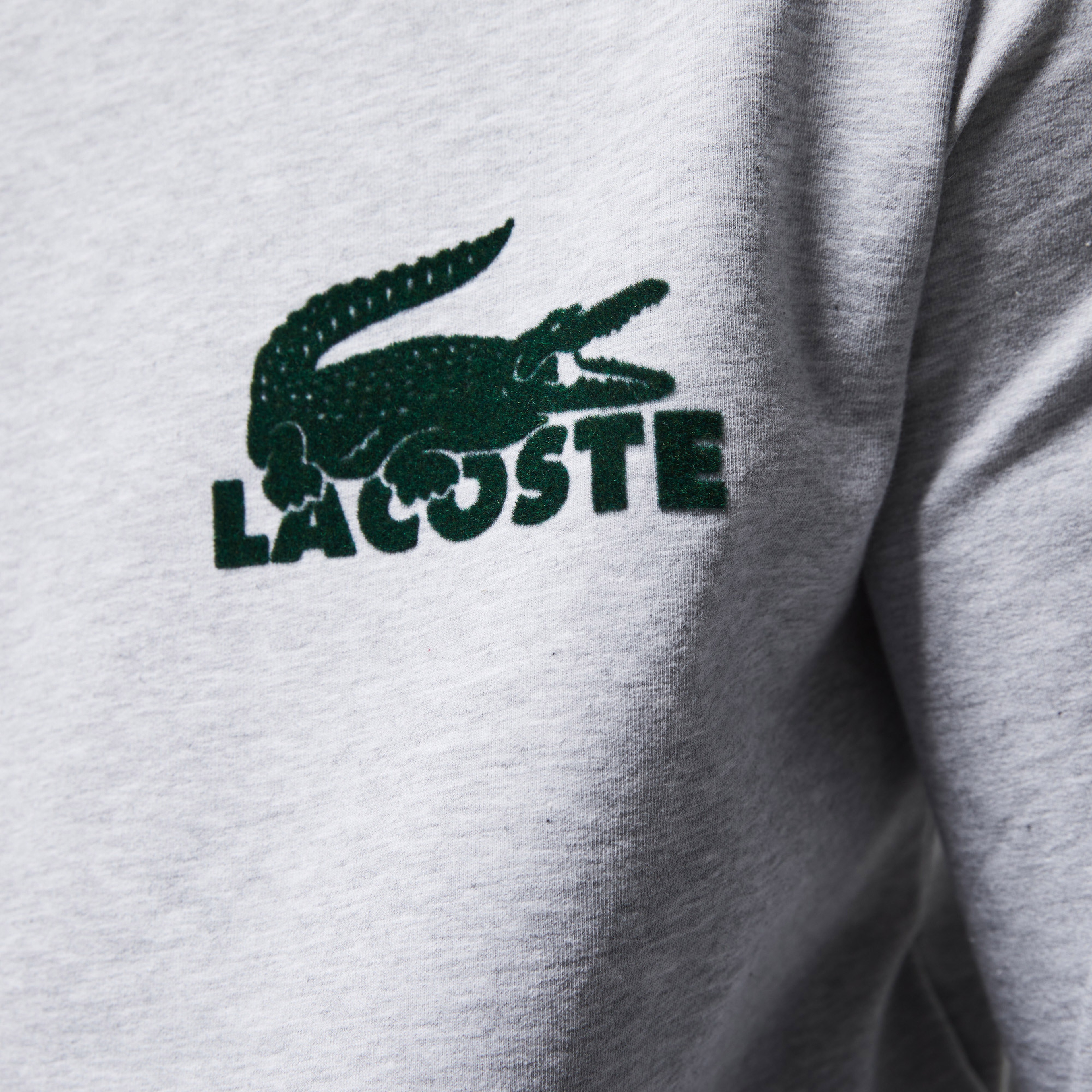 Lacoste Erkek Bisiklet Yaka Gri Sweatshirt