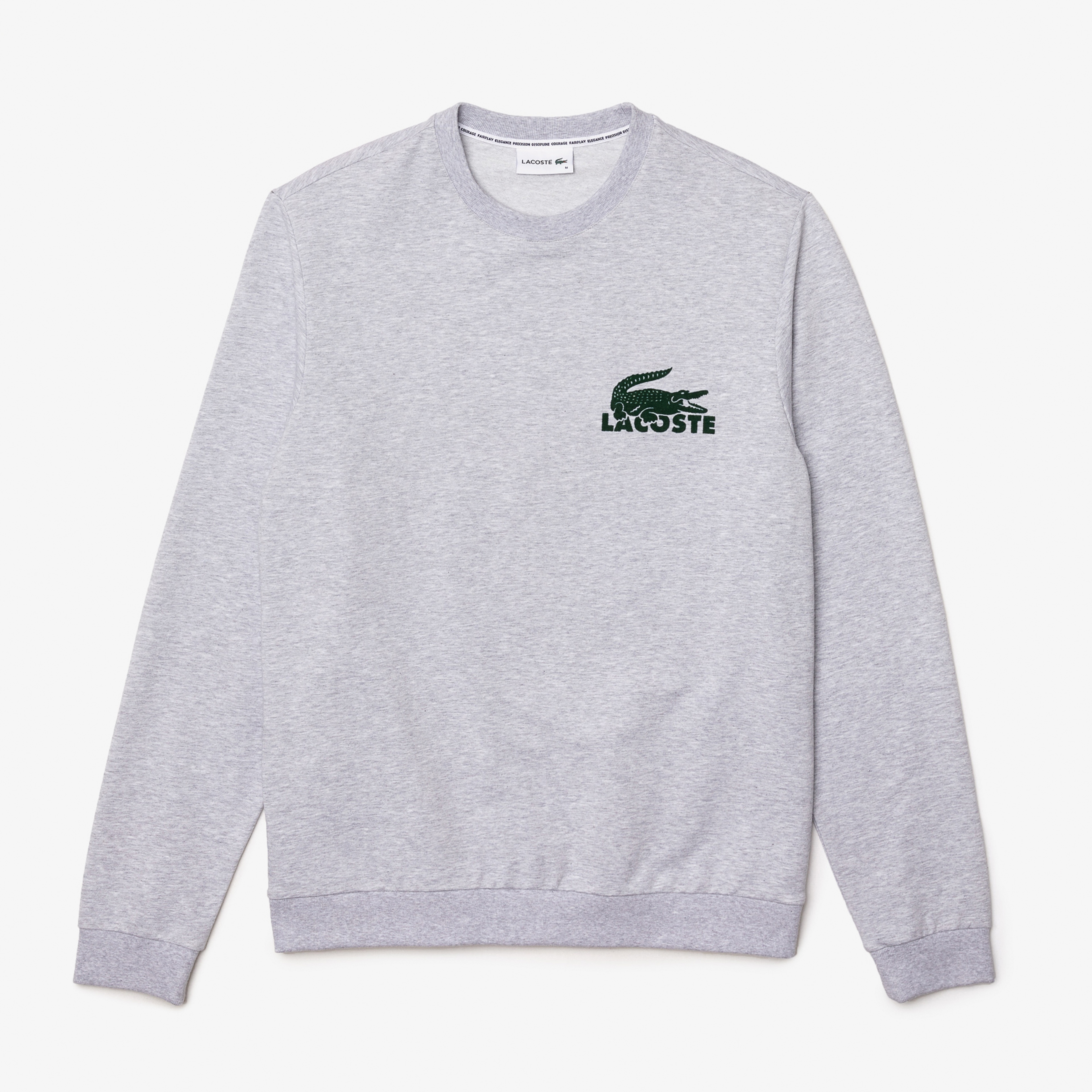 Lacoste Erkek Bisiklet Yaka Gri Sweatshirt