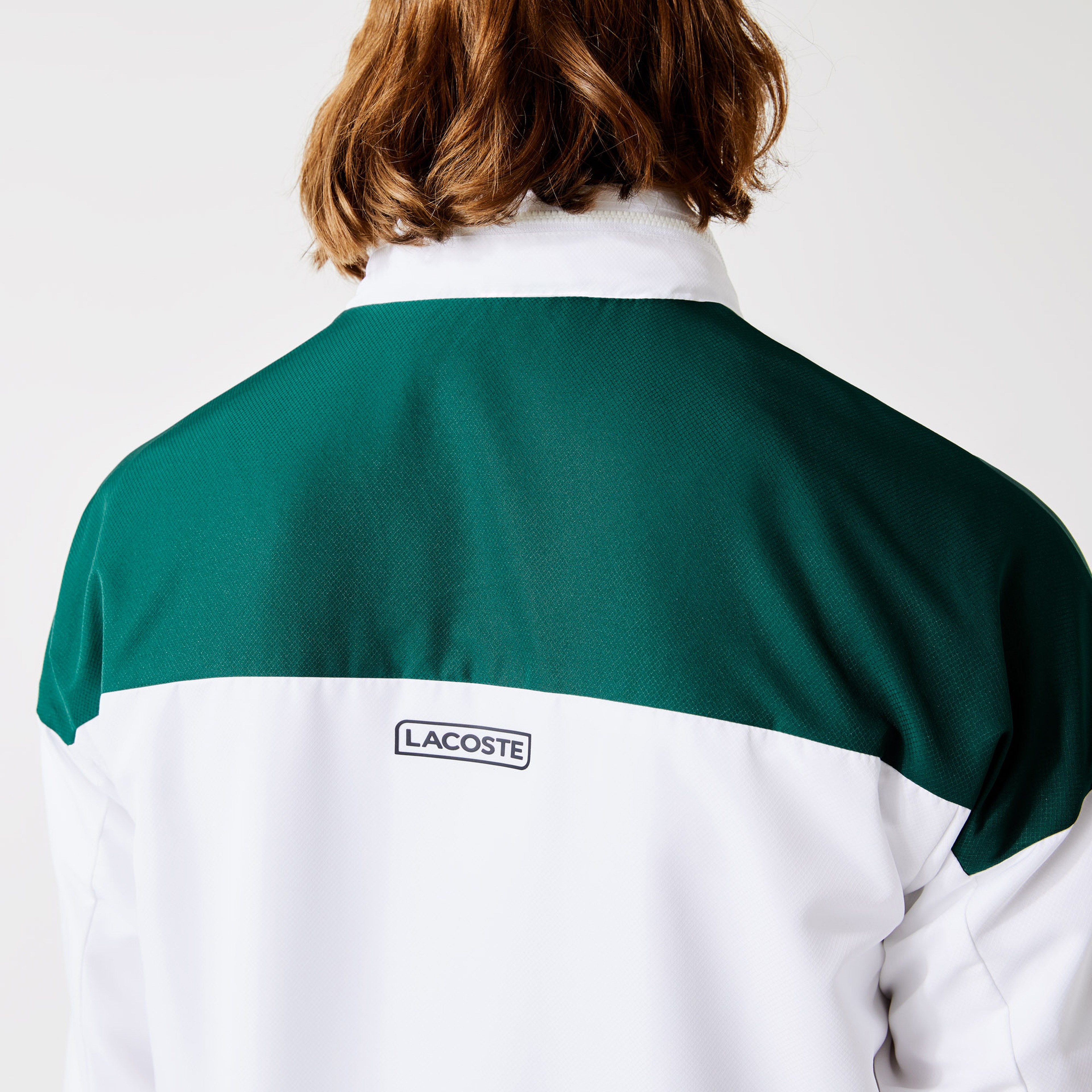 Lacoste SPORT Erkek Regular Fit Kapüşonlu Renk Bloklu Beyaz Eşofman Takımı