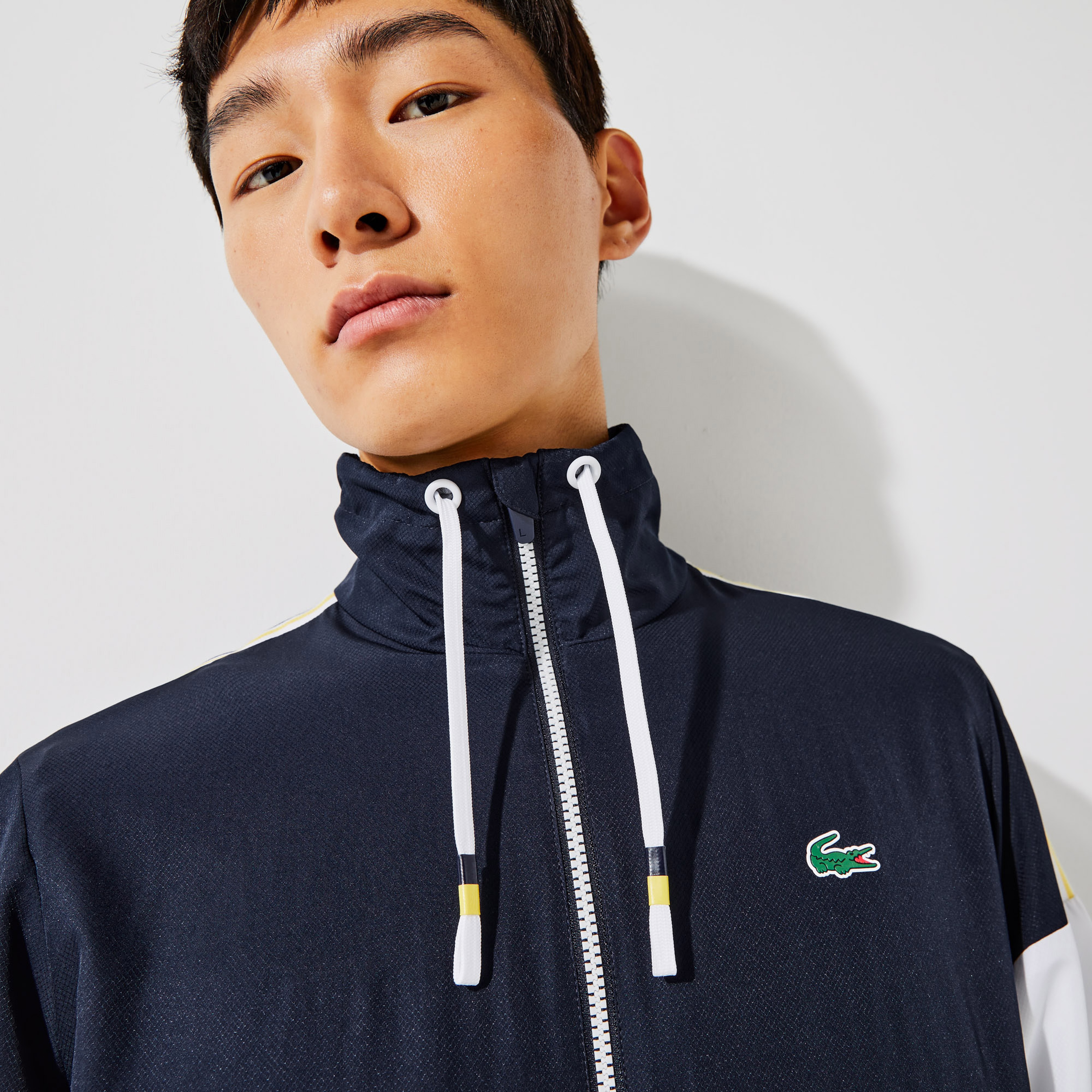Lacoste SPORT Erkek Regular Fit Fermuarlı Renk Bloklu Lacivert Eşofman Takımı
