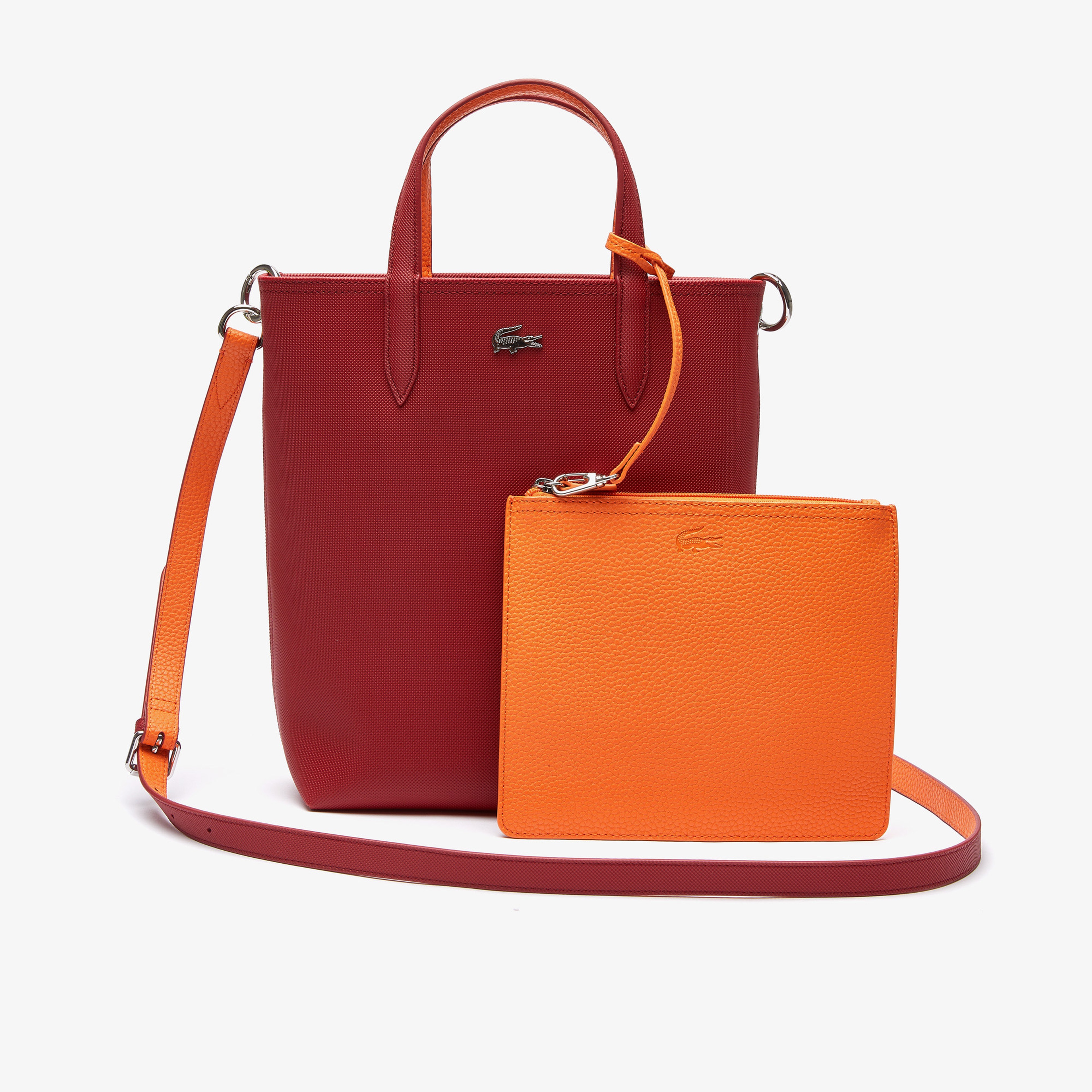 Lacoste Anna Kadın Bordo - Turuncu Çift Taraflı Çanta