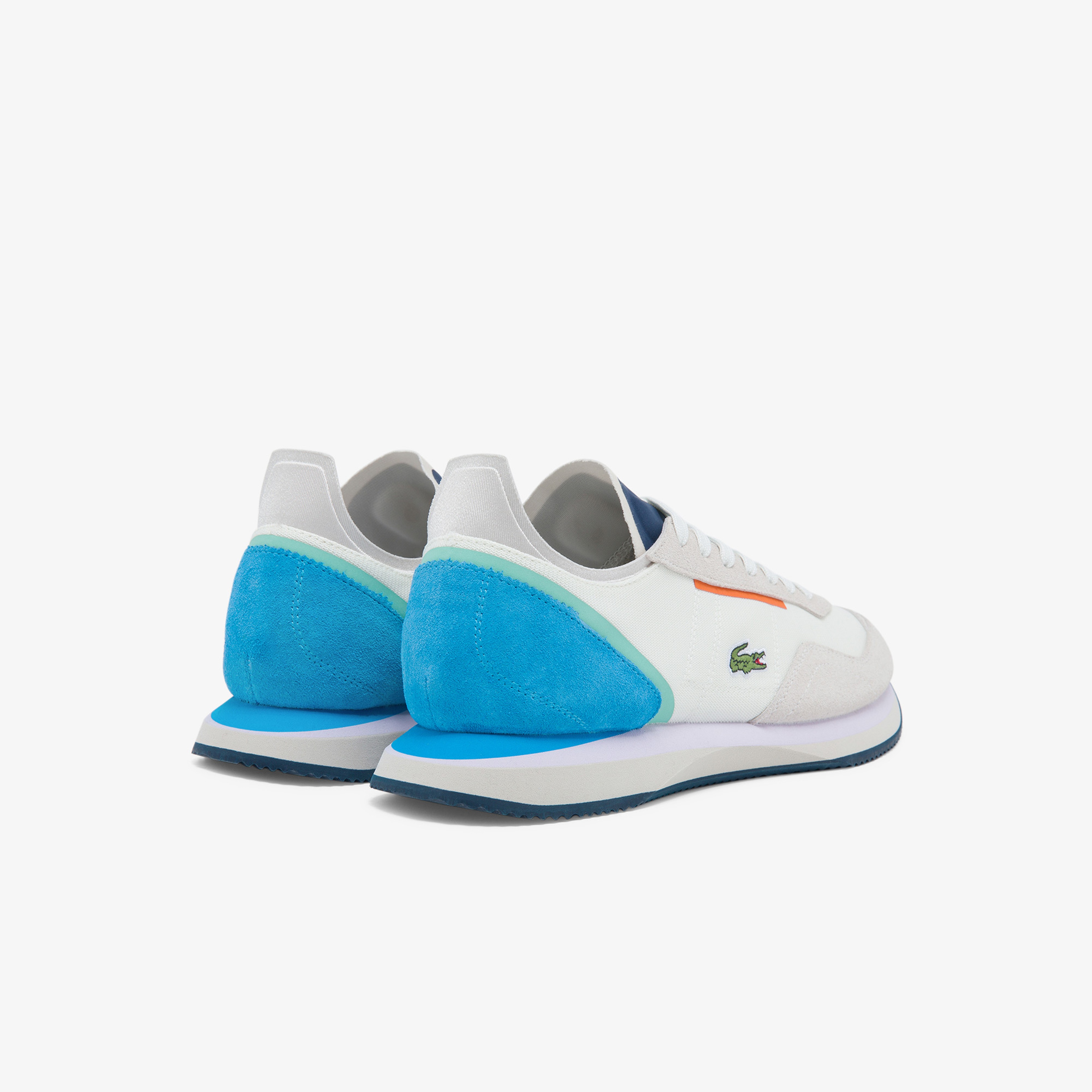 Lacoste Match Break Erkek Beyaz - Mavi Spor Ayakkabı