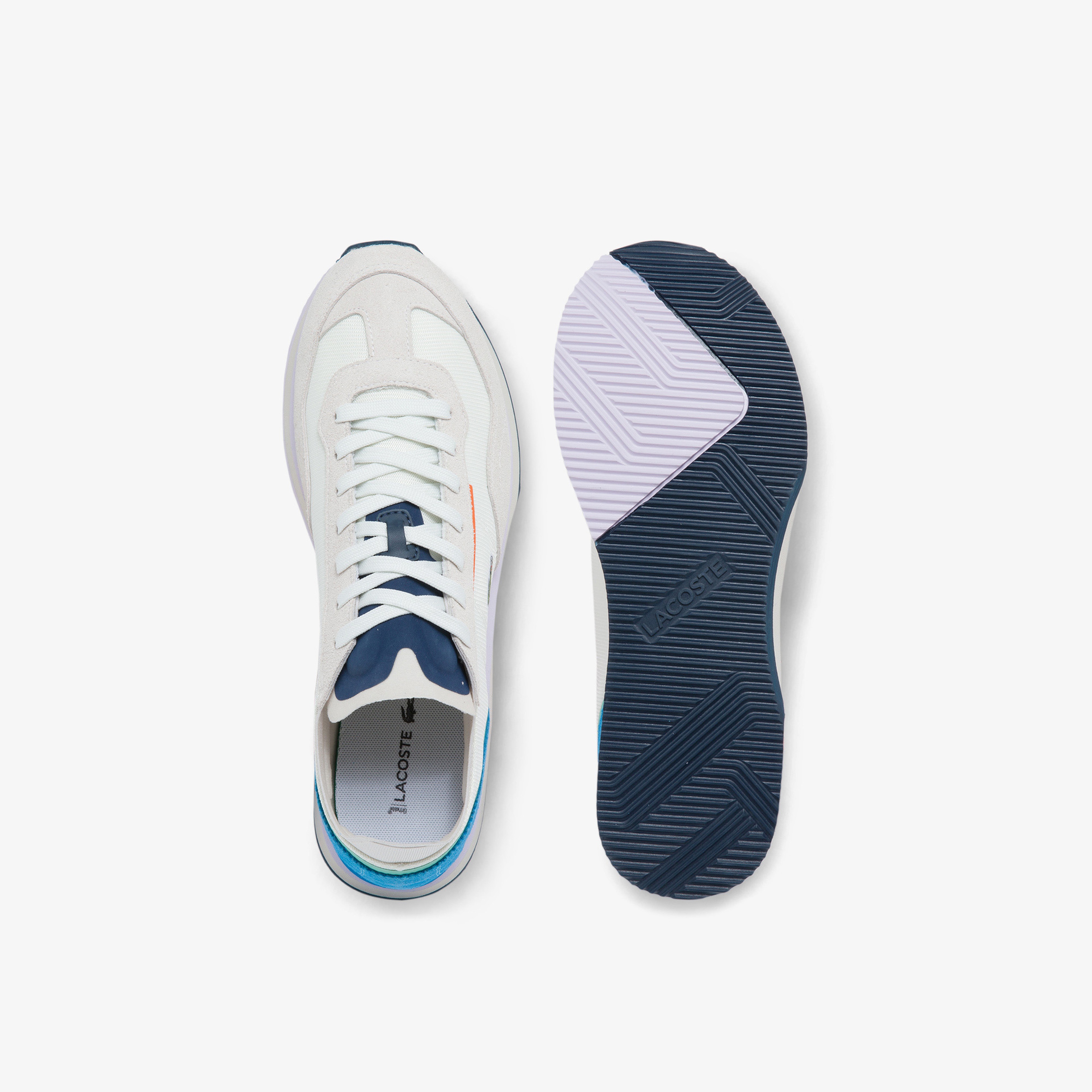 Lacoste Match Break Erkek Beyaz - Mavi Spor Ayakkabı