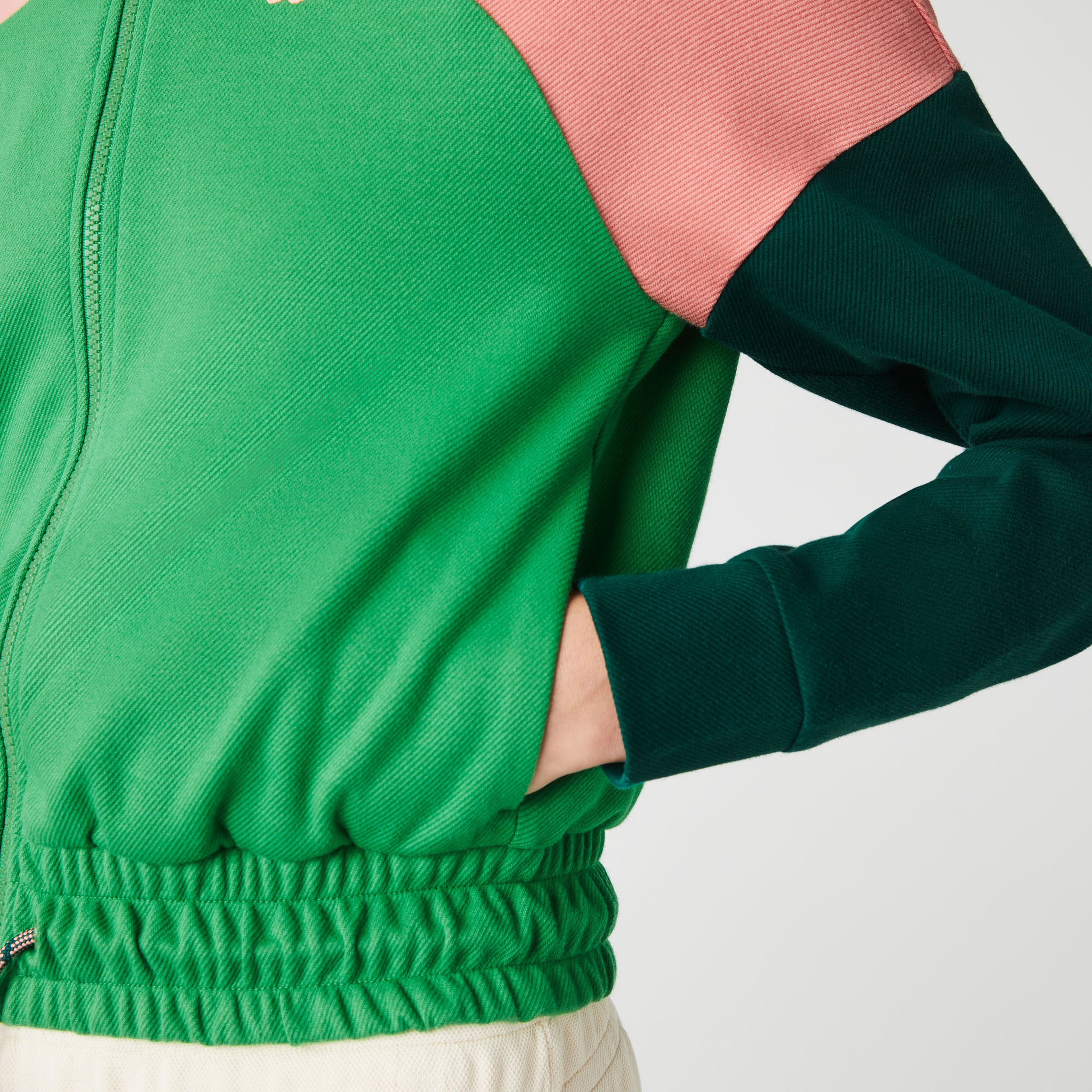 Lacoste SPORT Kadın Regular Fit Kapüşonlu Renk Bloklu Renkli Sweatshirt