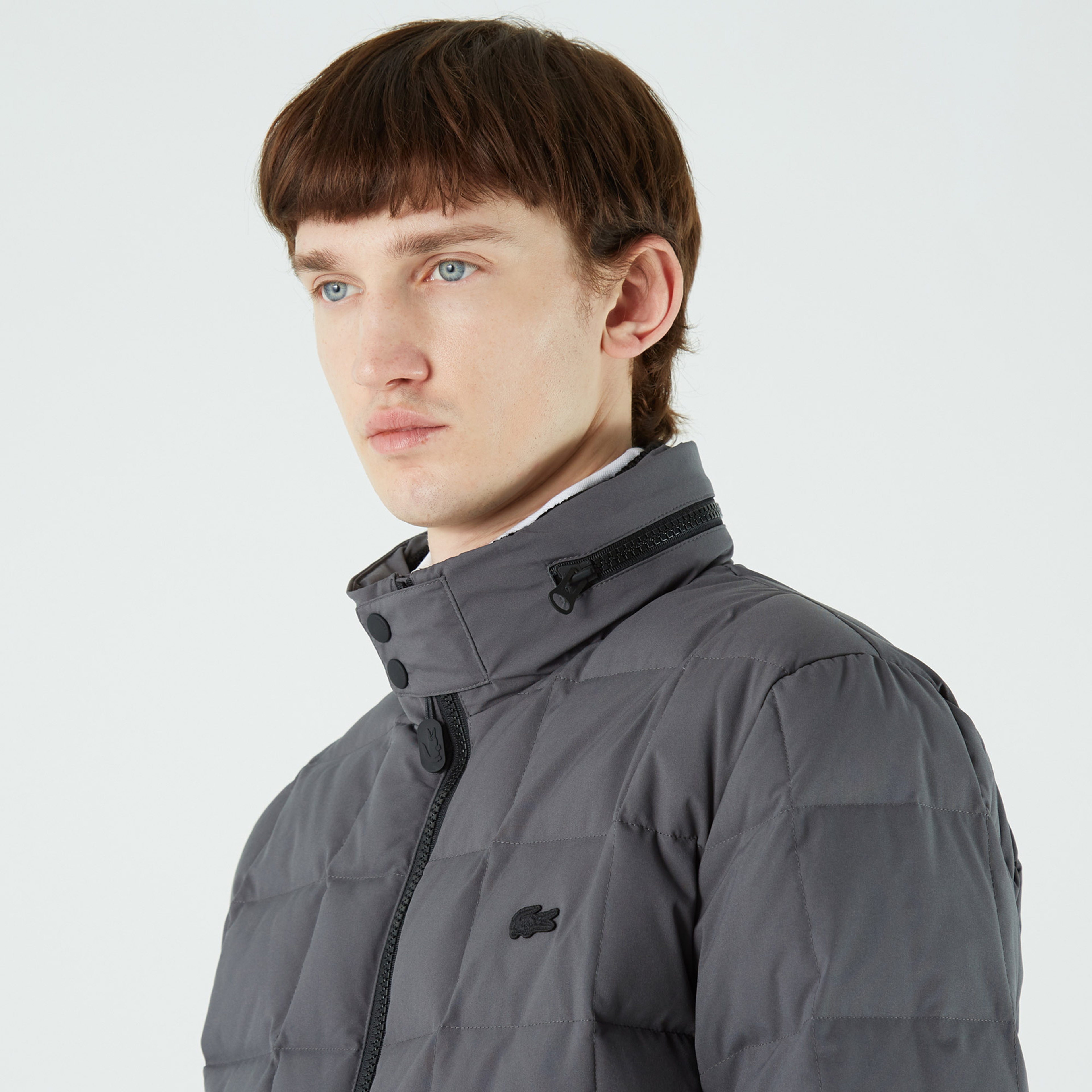 Lacoste Erkek Kapitone Gri Mont