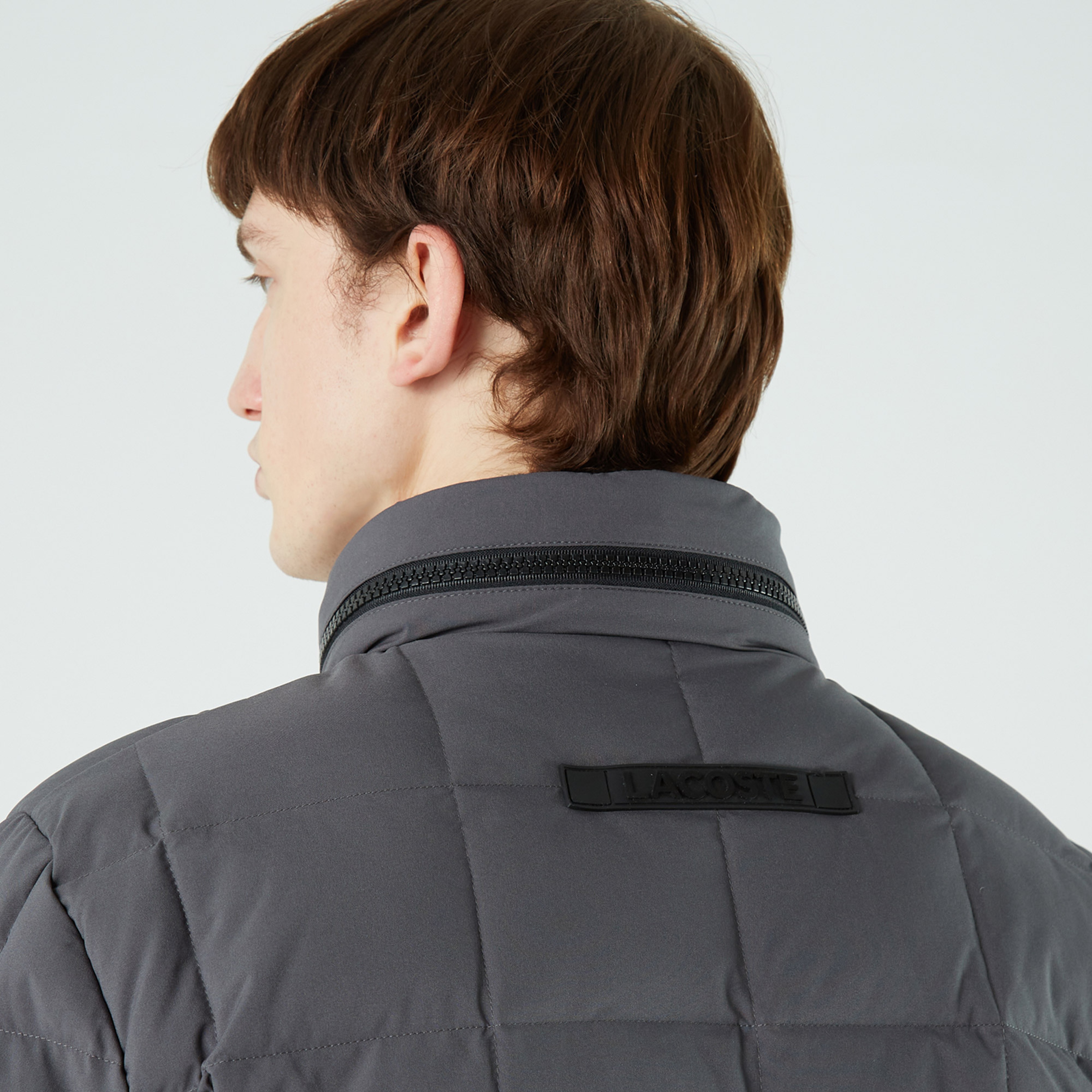 Lacoste Erkek Kapitone Gri Mont