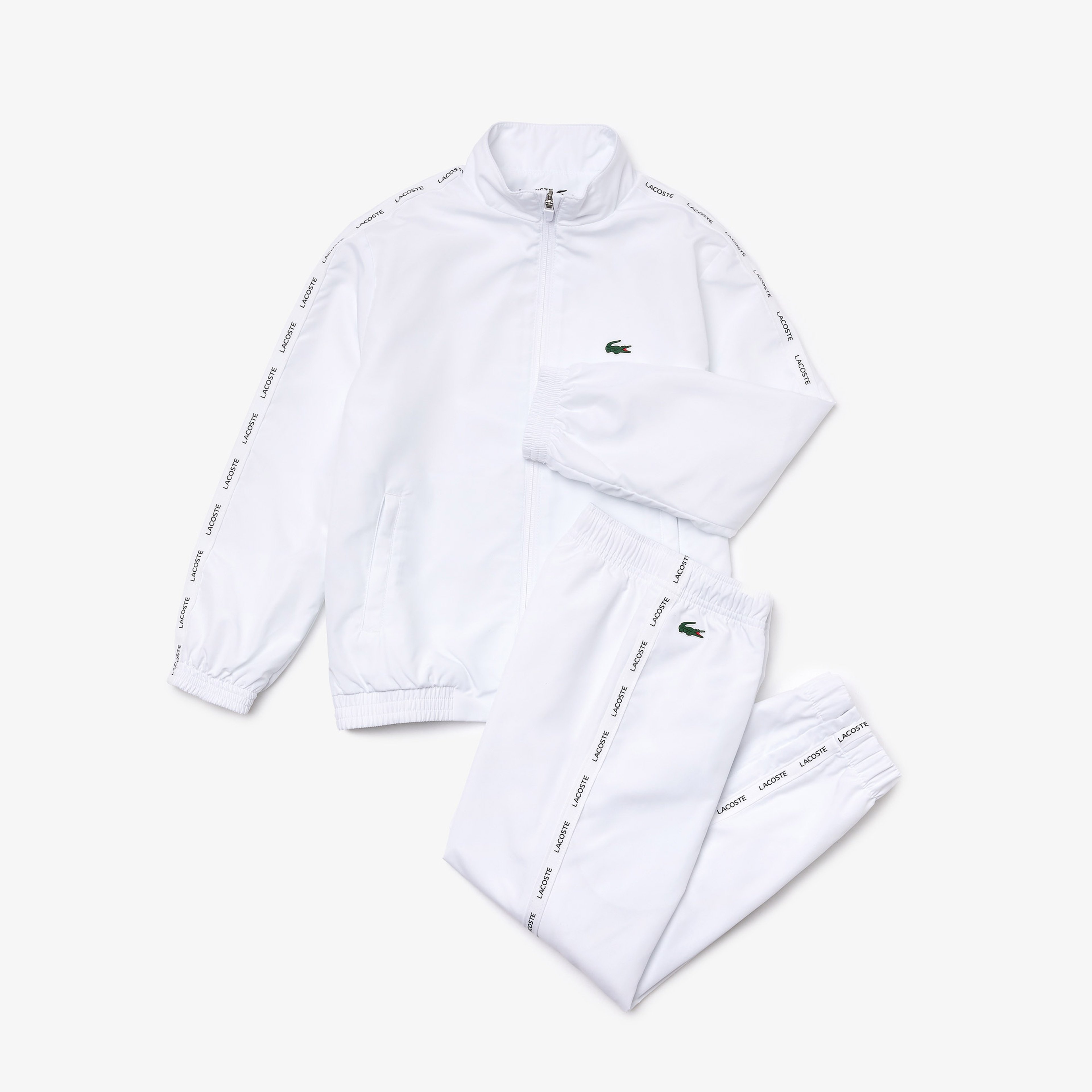 Lacoste SPORT Erkek Çocuk Regular Fit Beyaz Eşofman Takımı