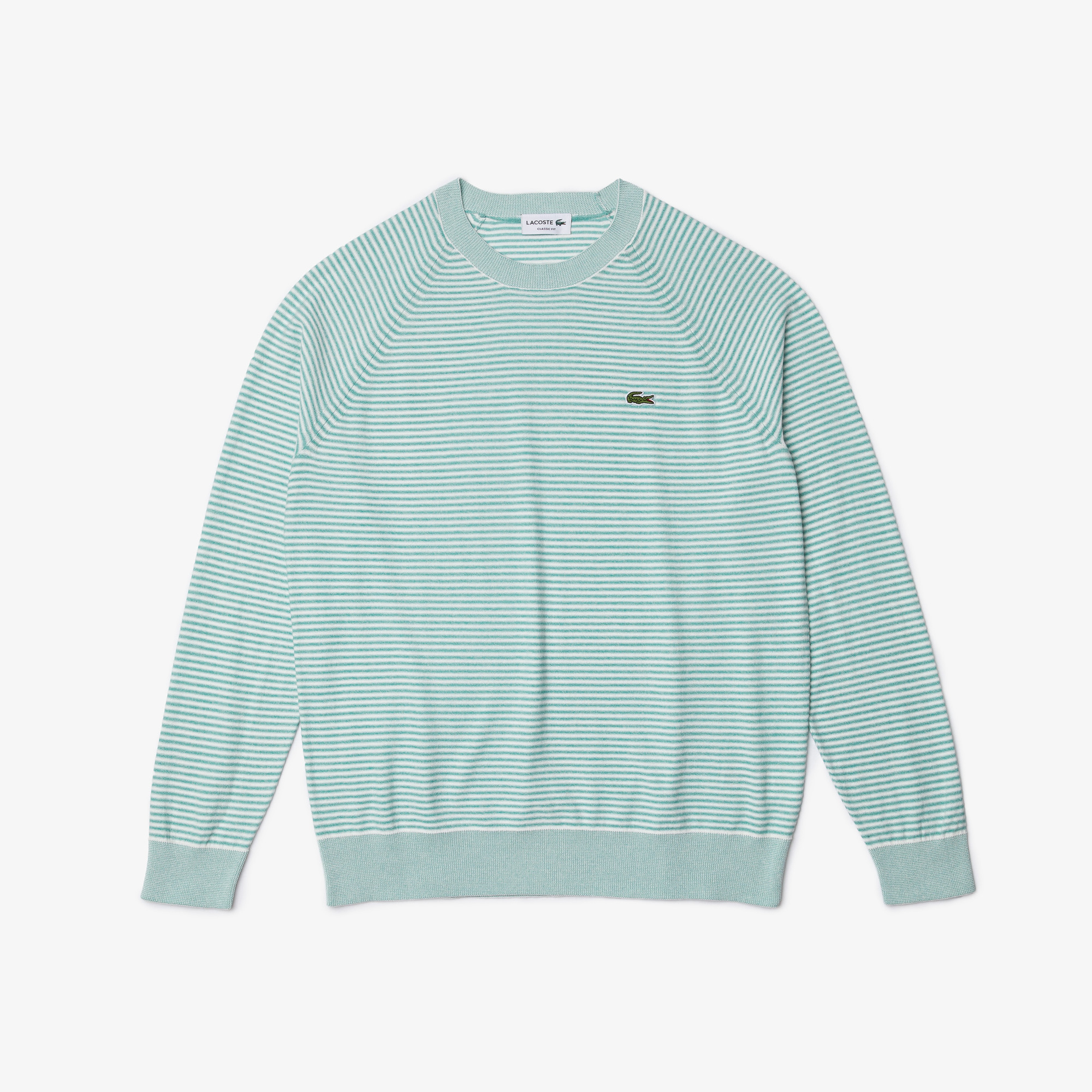 Lacoste Erkek Bisiklet Yaka Çizgili Yeşil Kazak