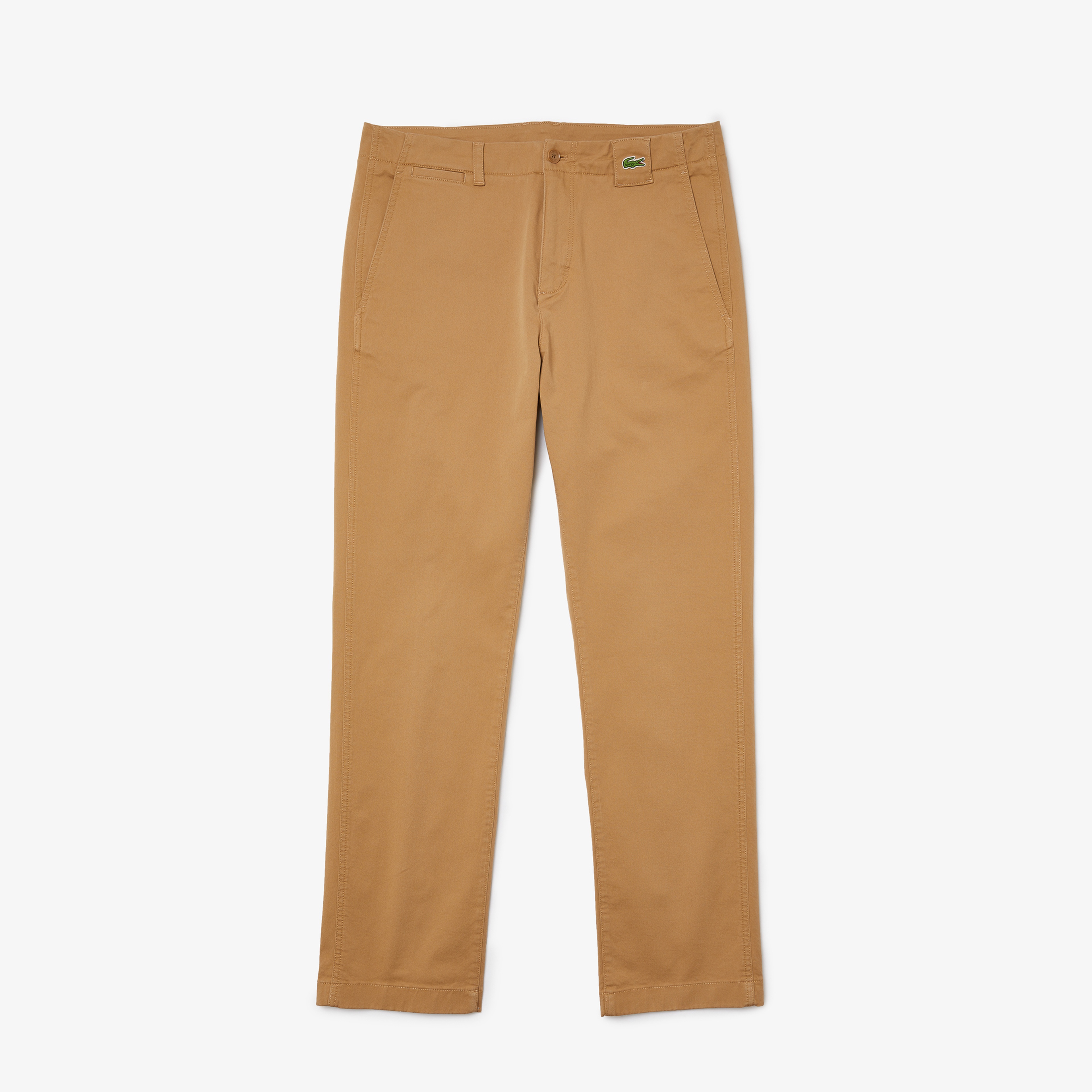 Lacoste Erkek Straight Fit Açık Organik Pamuk Kahverengi Pantolon