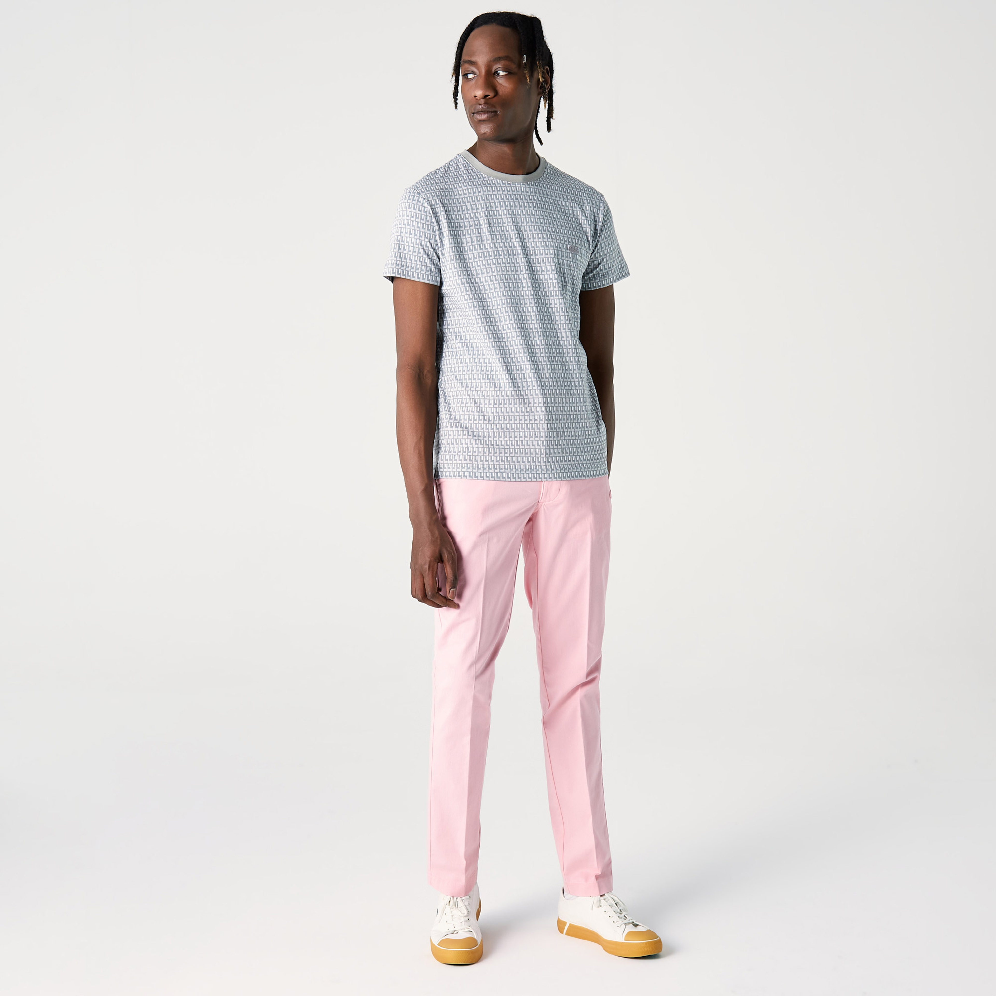 Lacoste L!VE Erkek Straight Fit Pembe Pantolon
