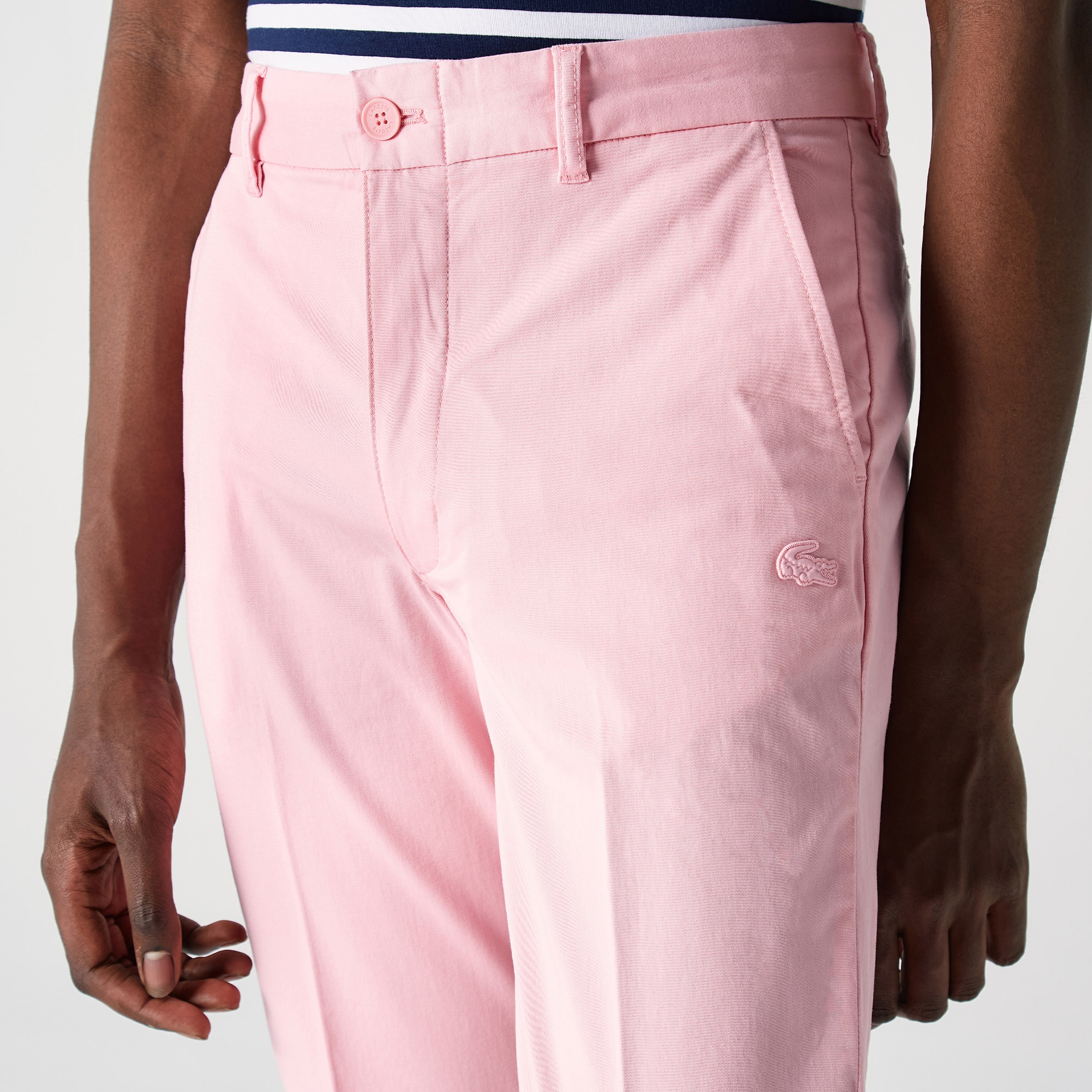 Lacoste L!VE Erkek Straight Fit Pembe Pantolon