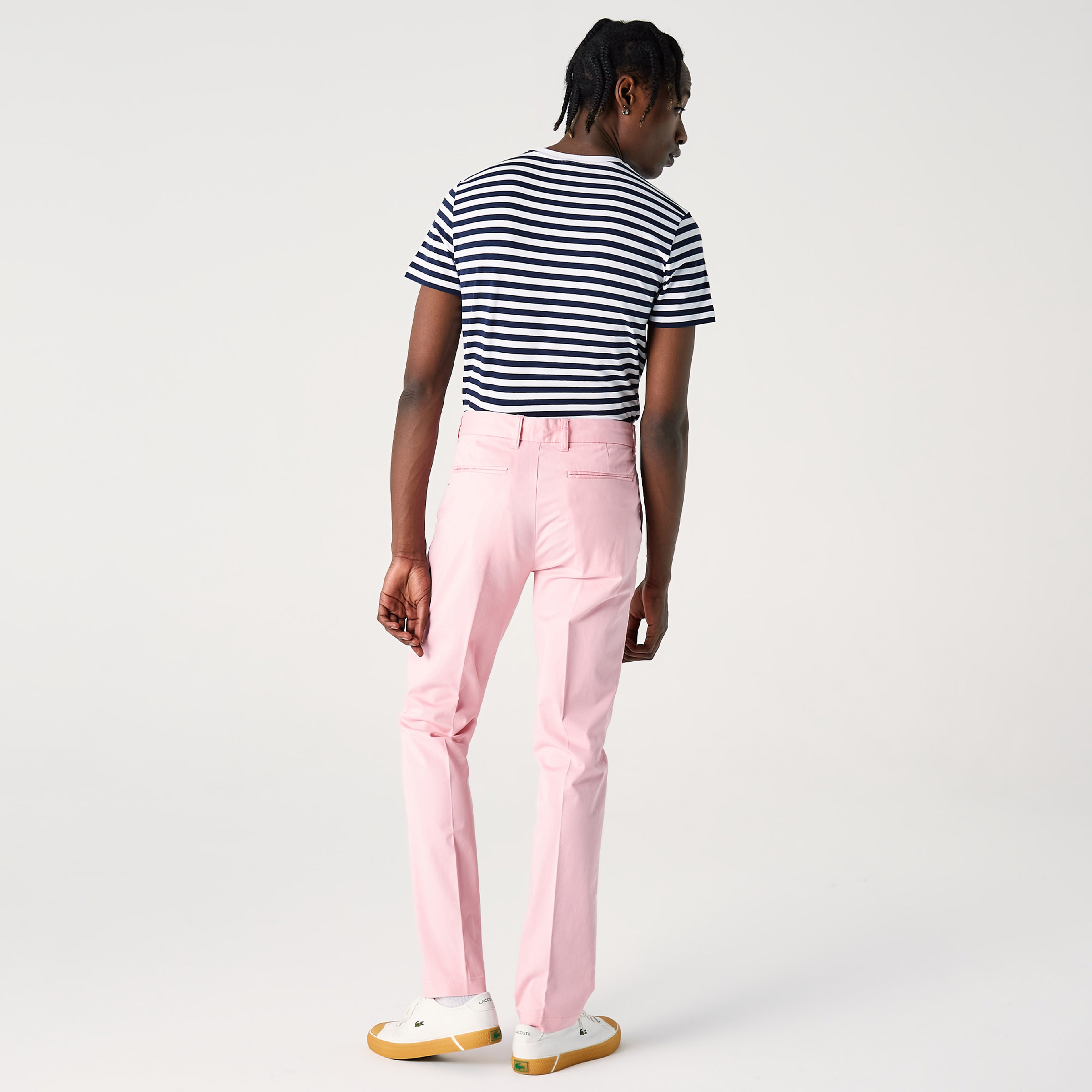 Lacoste L!VE Erkek Straight Fit Pembe Pantolon