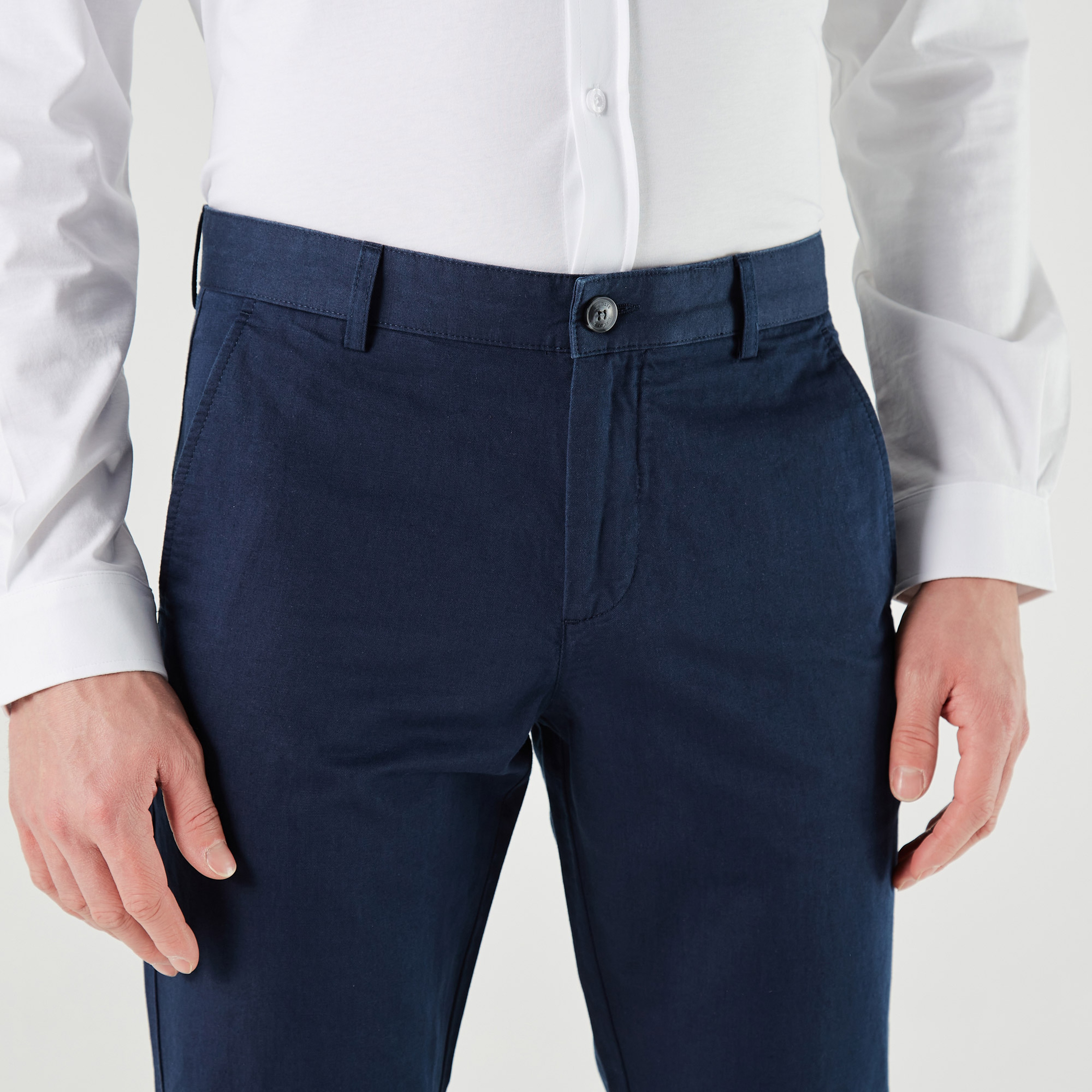 Lacoste Erkek Slim Fit Lacivert Pantolon