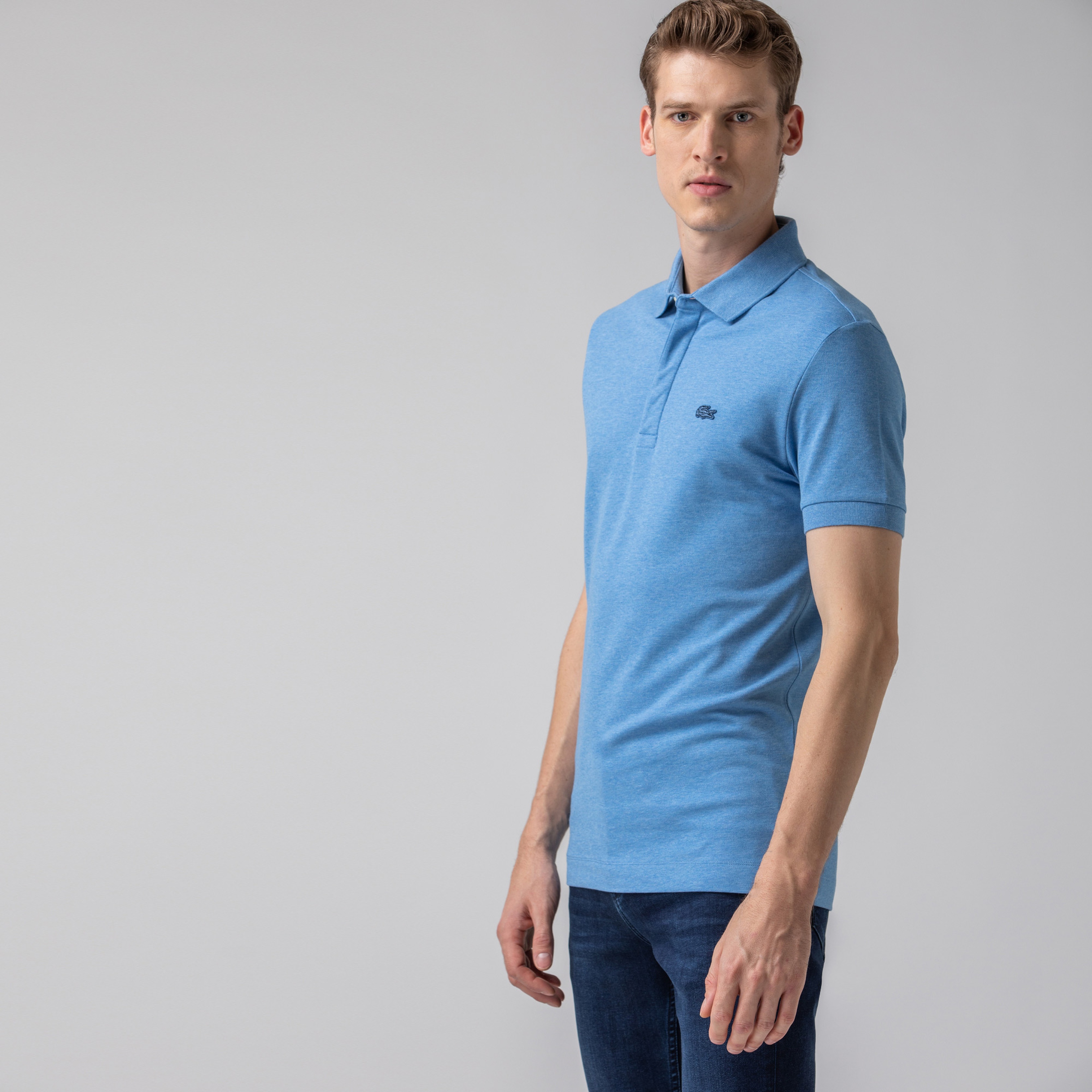 Lacoste Erkek Regular Fit Mavi Paris Polo