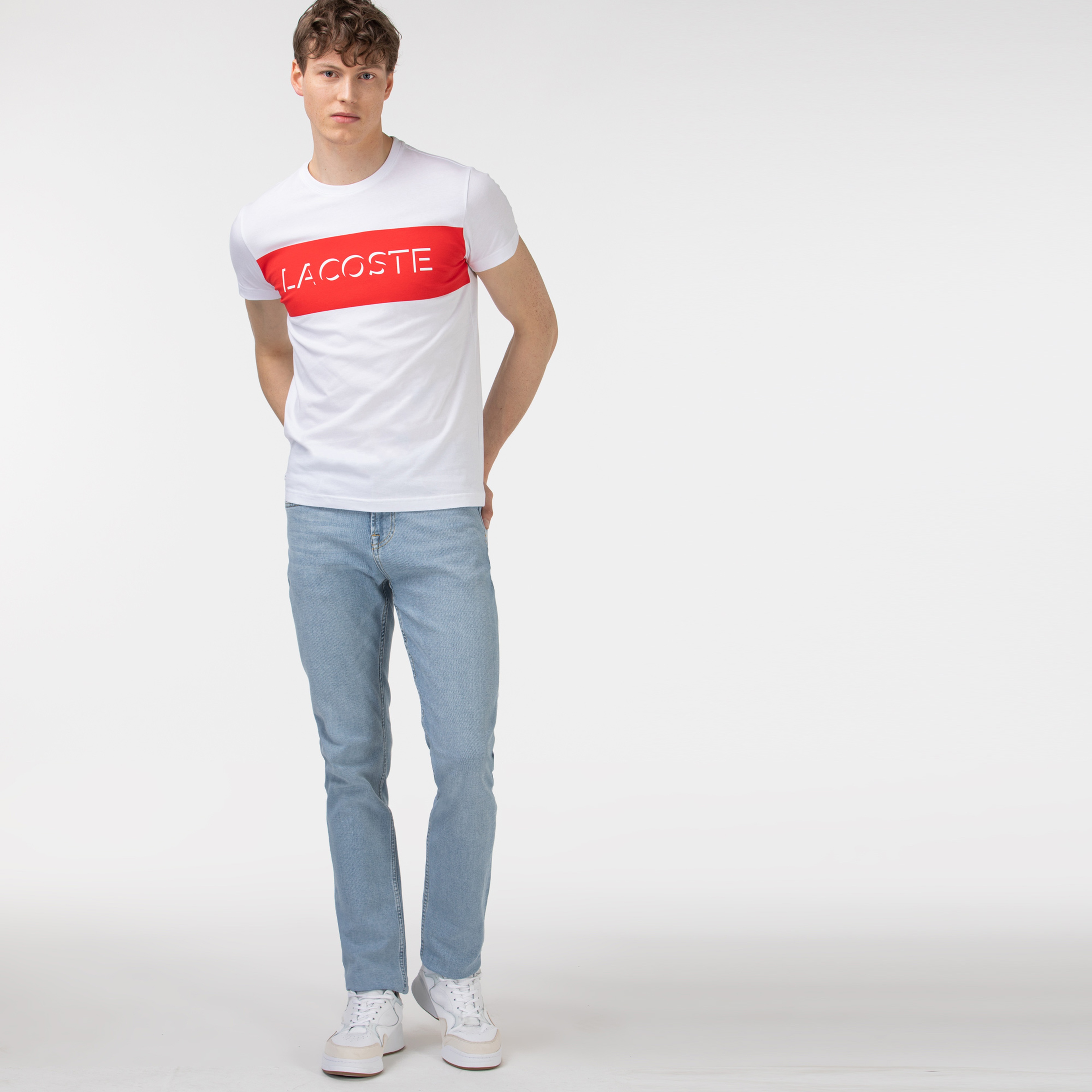 Lacoste Erkek Beyaz Pantolon