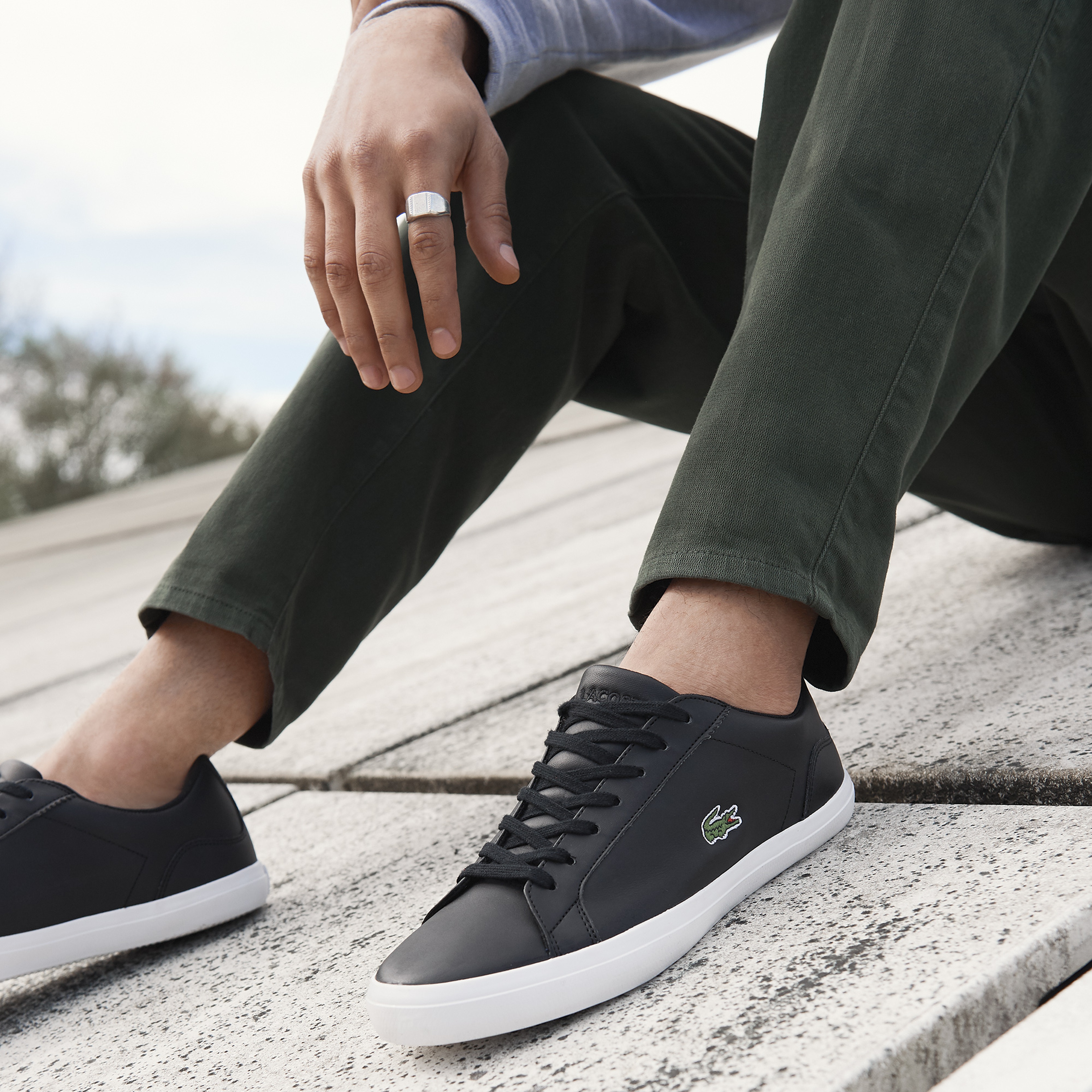 Lacoste Lerond Bl Erkek Siyah Spor Ayakkabı