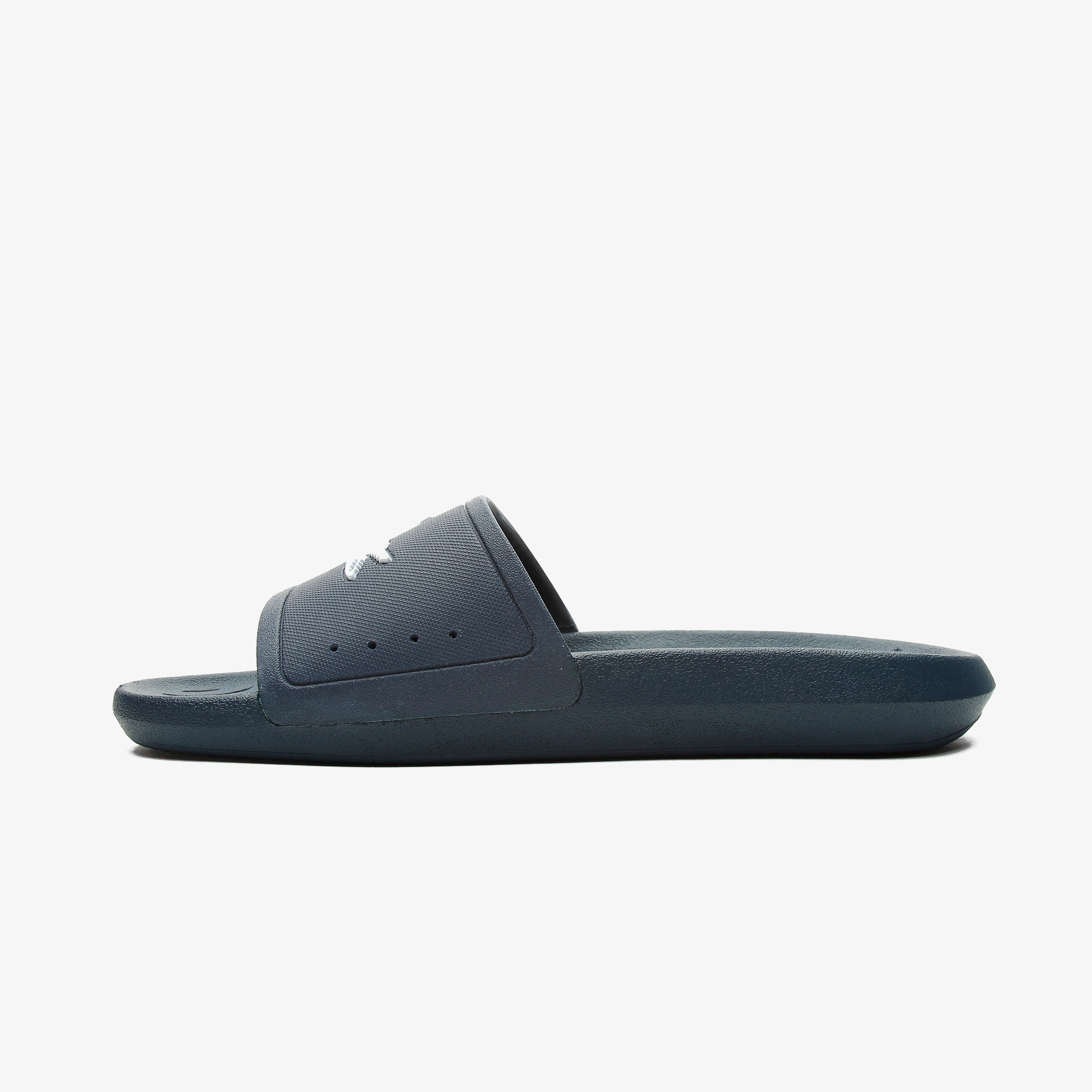 Lacoste Croco Slide 119 1 Cma Erkek Lacivert - Beyaz Terlik