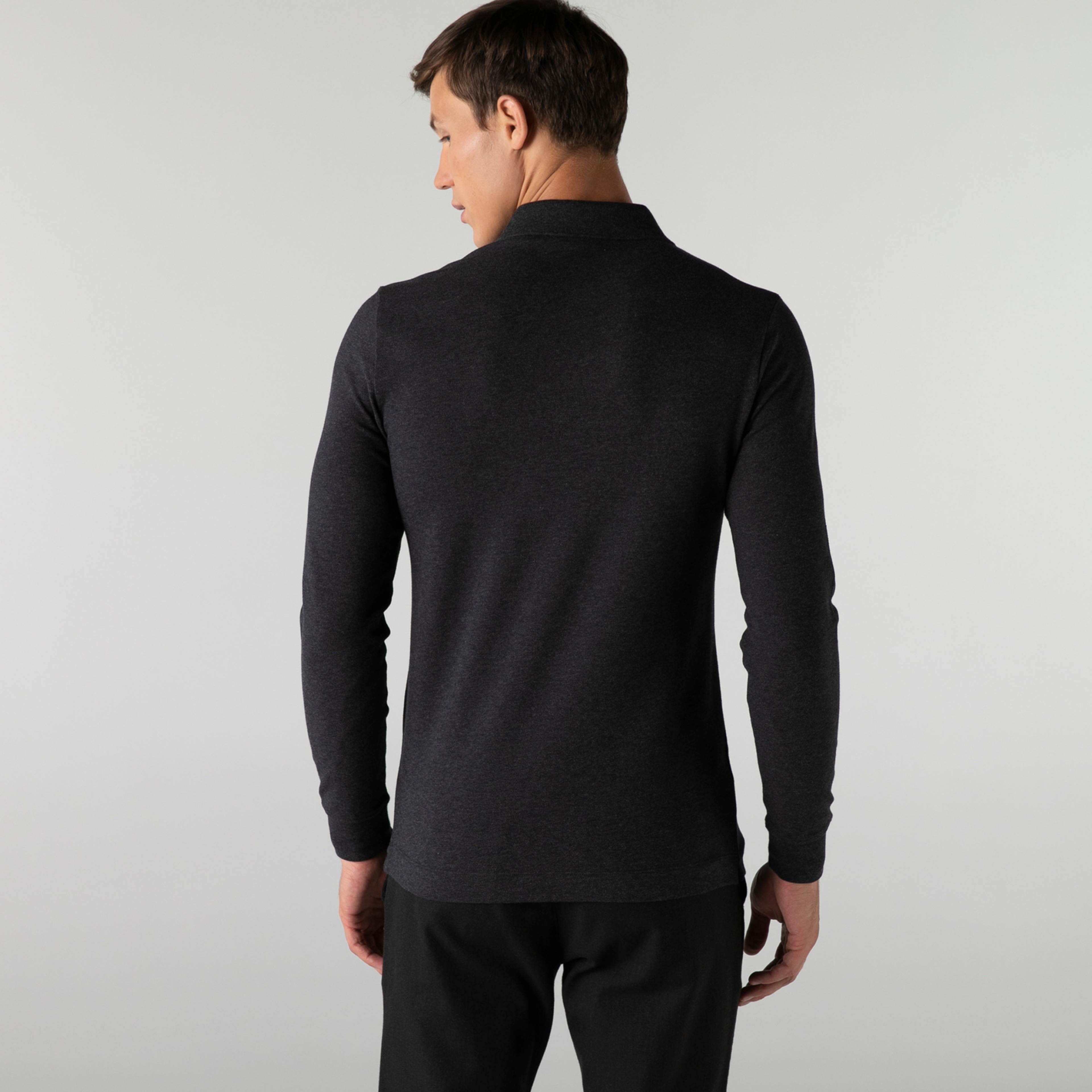 Erkek Regular Fit Uzun Kollu Yeşil Paris Polo