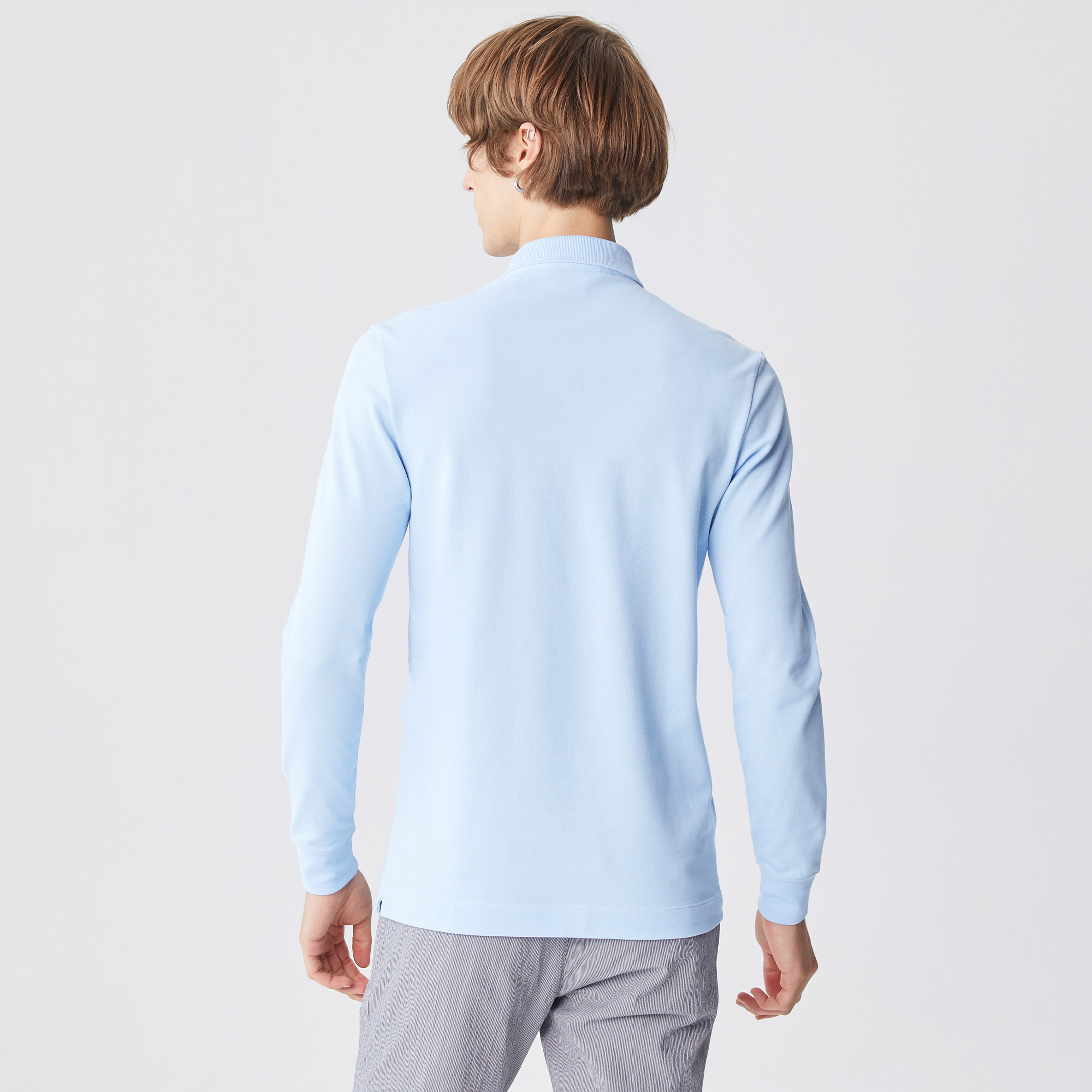 Lacoste Erkek Regular Fit Uzun Kollu Açık Mavi Paris Polo