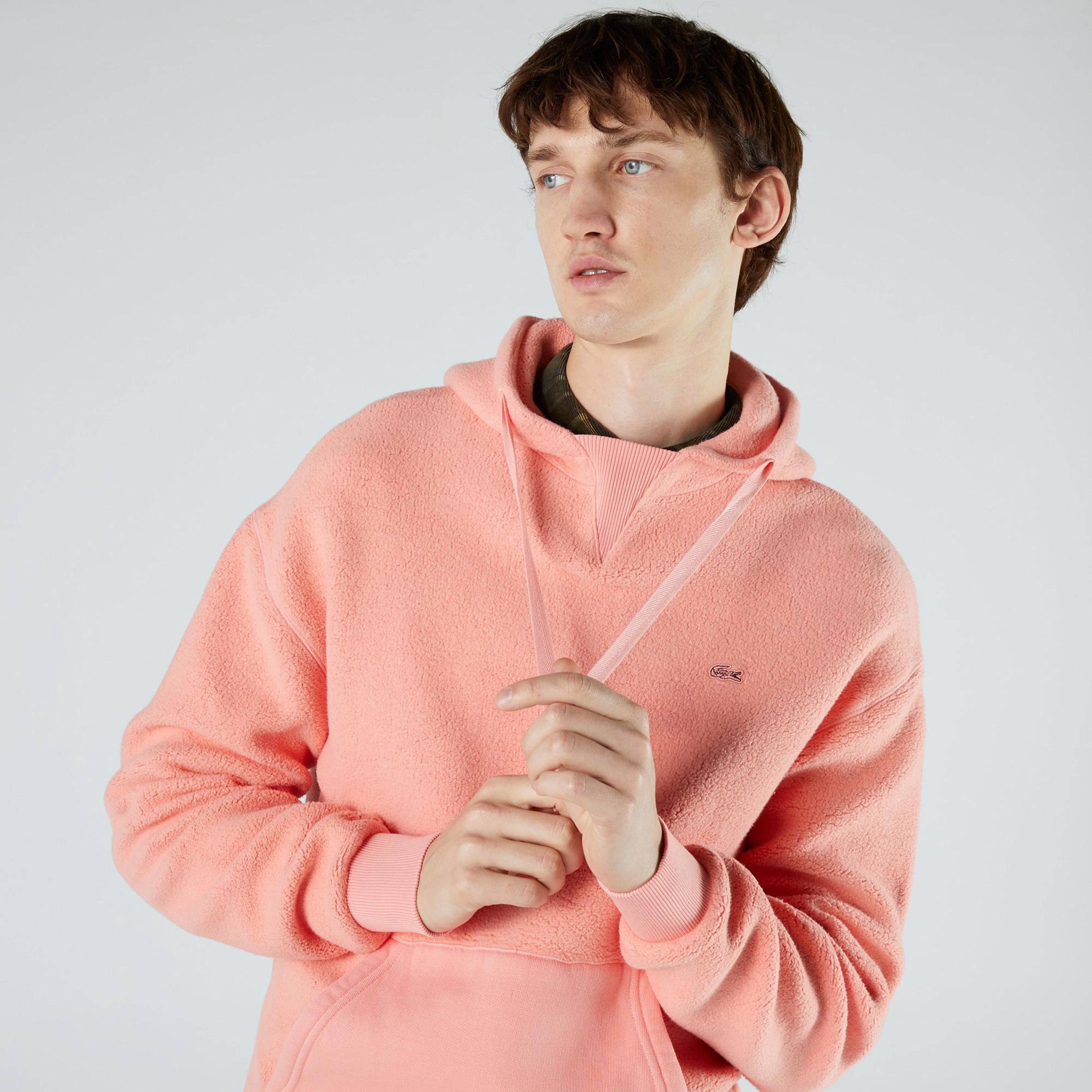 Lacoste Erkek Relaxed Fit Pembe Sweatshirt
