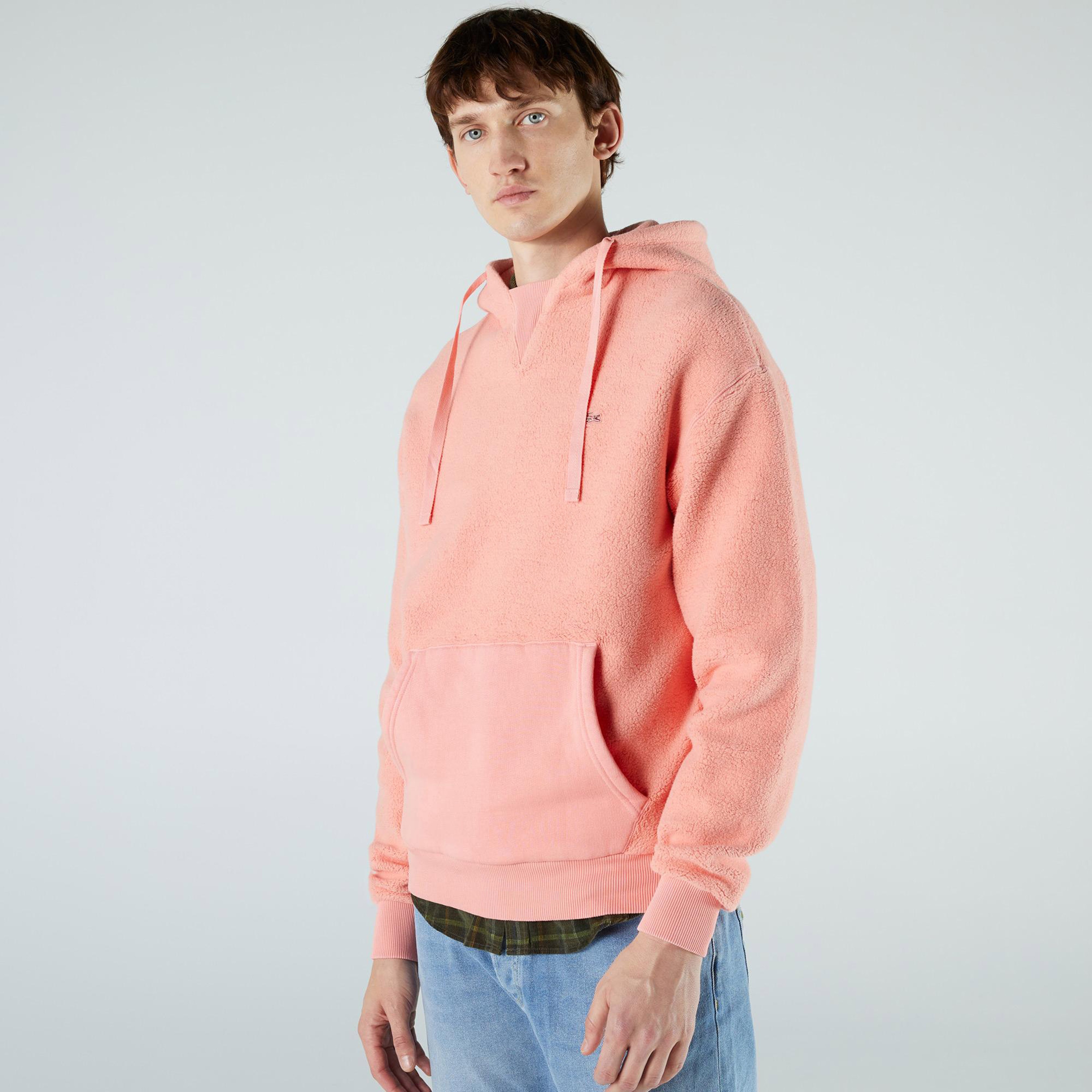 Lacoste Erkek Relaxed Fit Pembe Sweatshirt