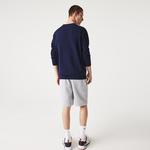 Erkek Regular Fit V Yaka Organik Pamuk Lacivert Triko