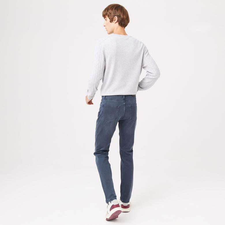 Erkek Slim Fit Lacivert Jean Pantolon