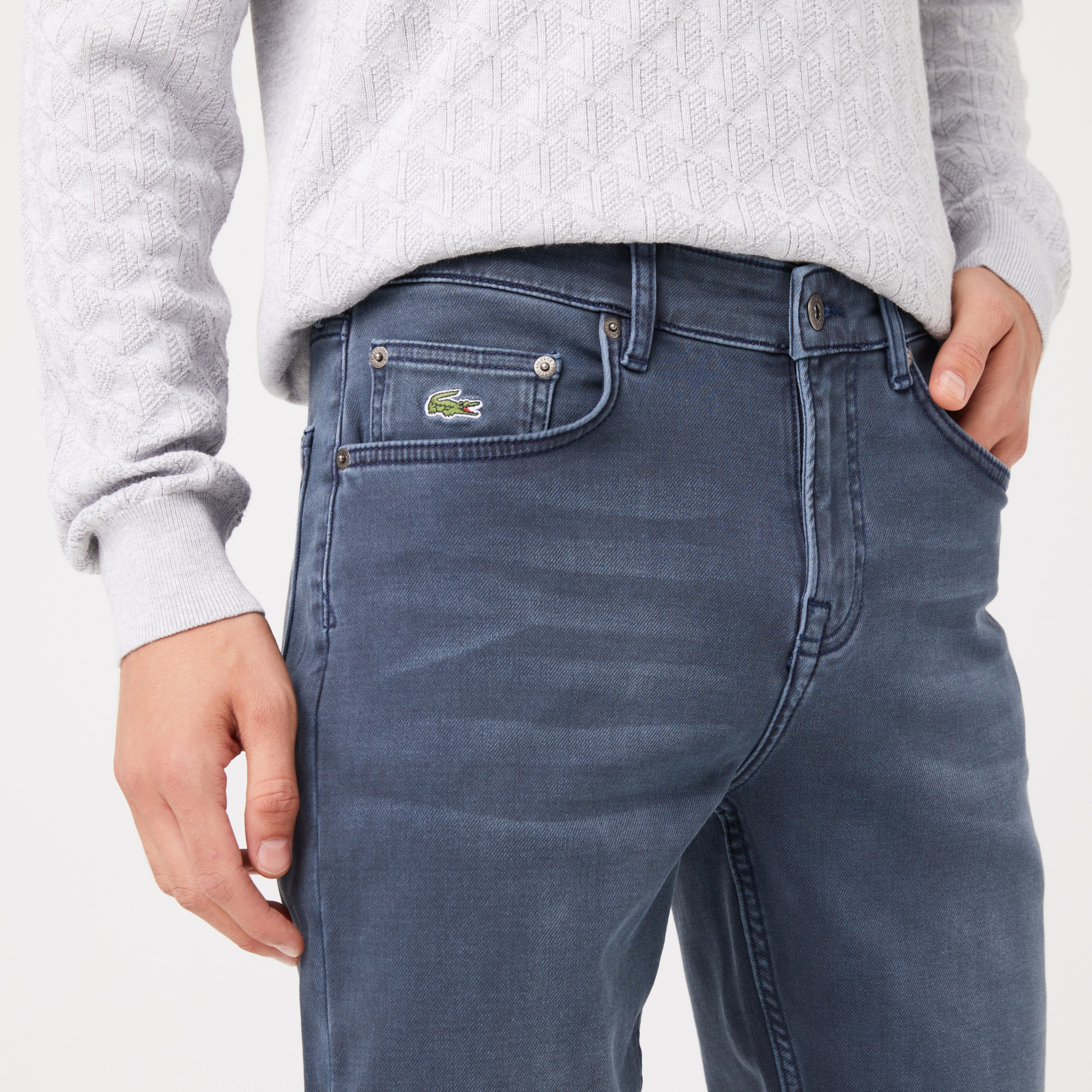 Erkek Slim Fit Lacivert Jean Pantolon