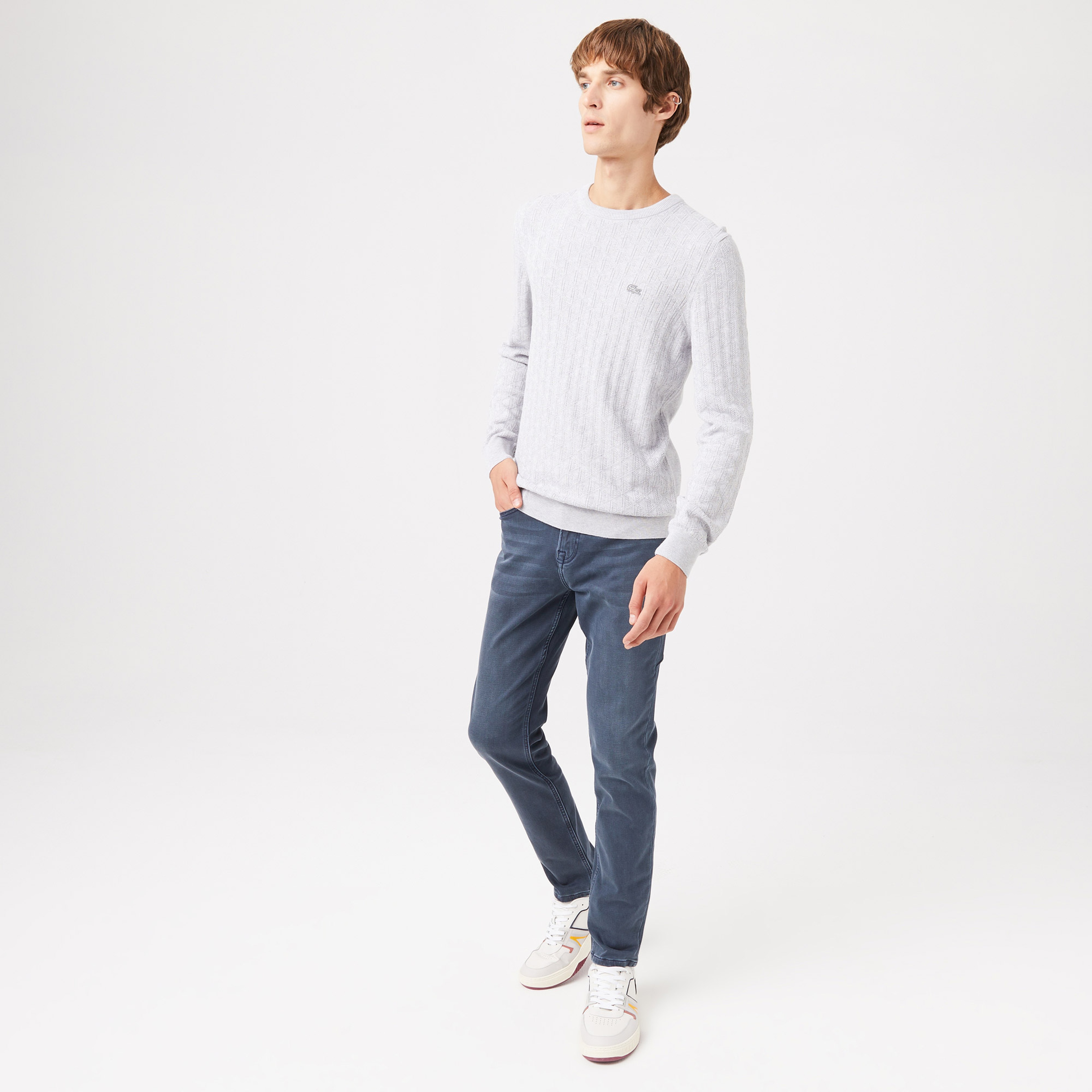 Erkek Slim Fit Lacivert Jean Pantolon