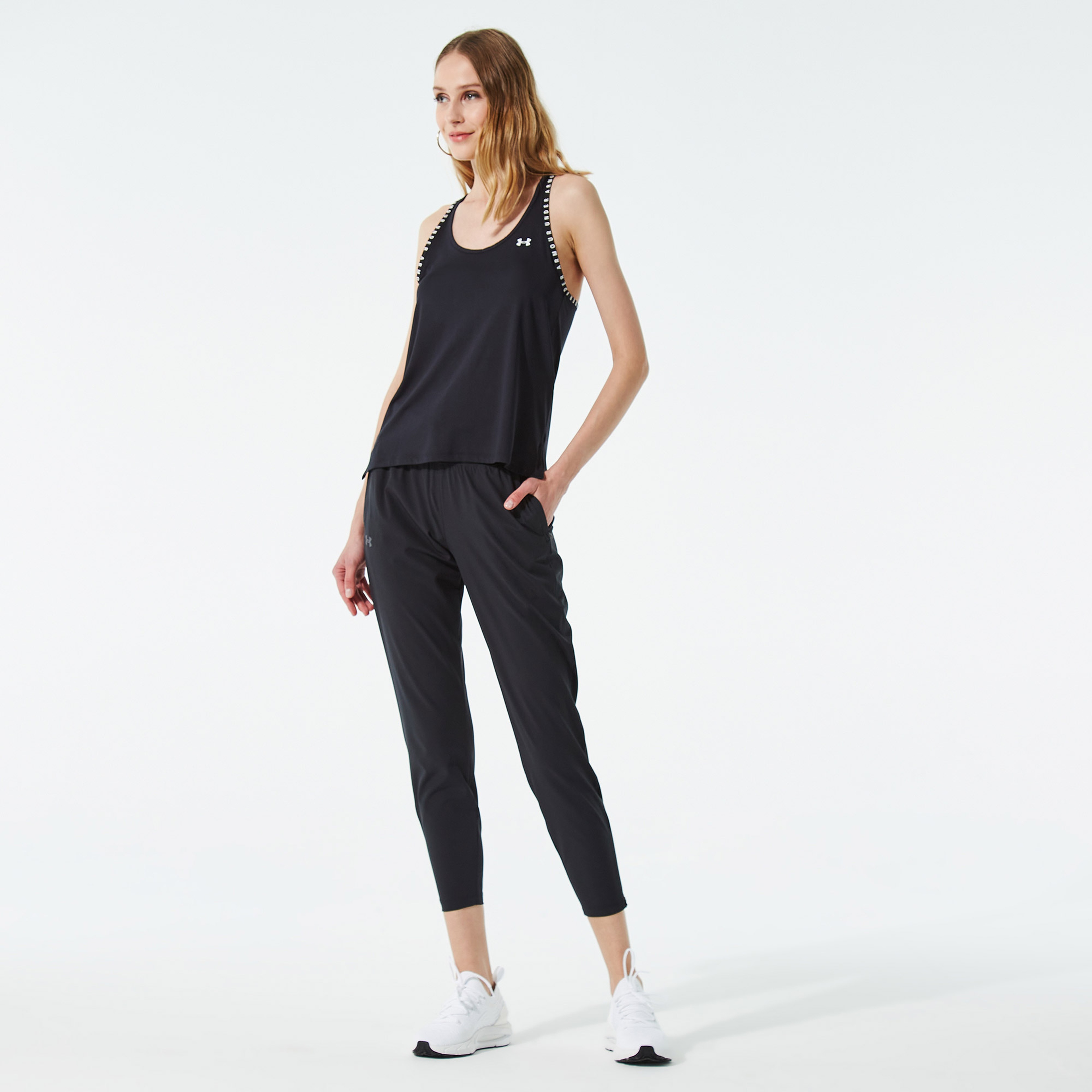 Under Armour Knockout Tank Kadın Siyah Günlük T-Shirt