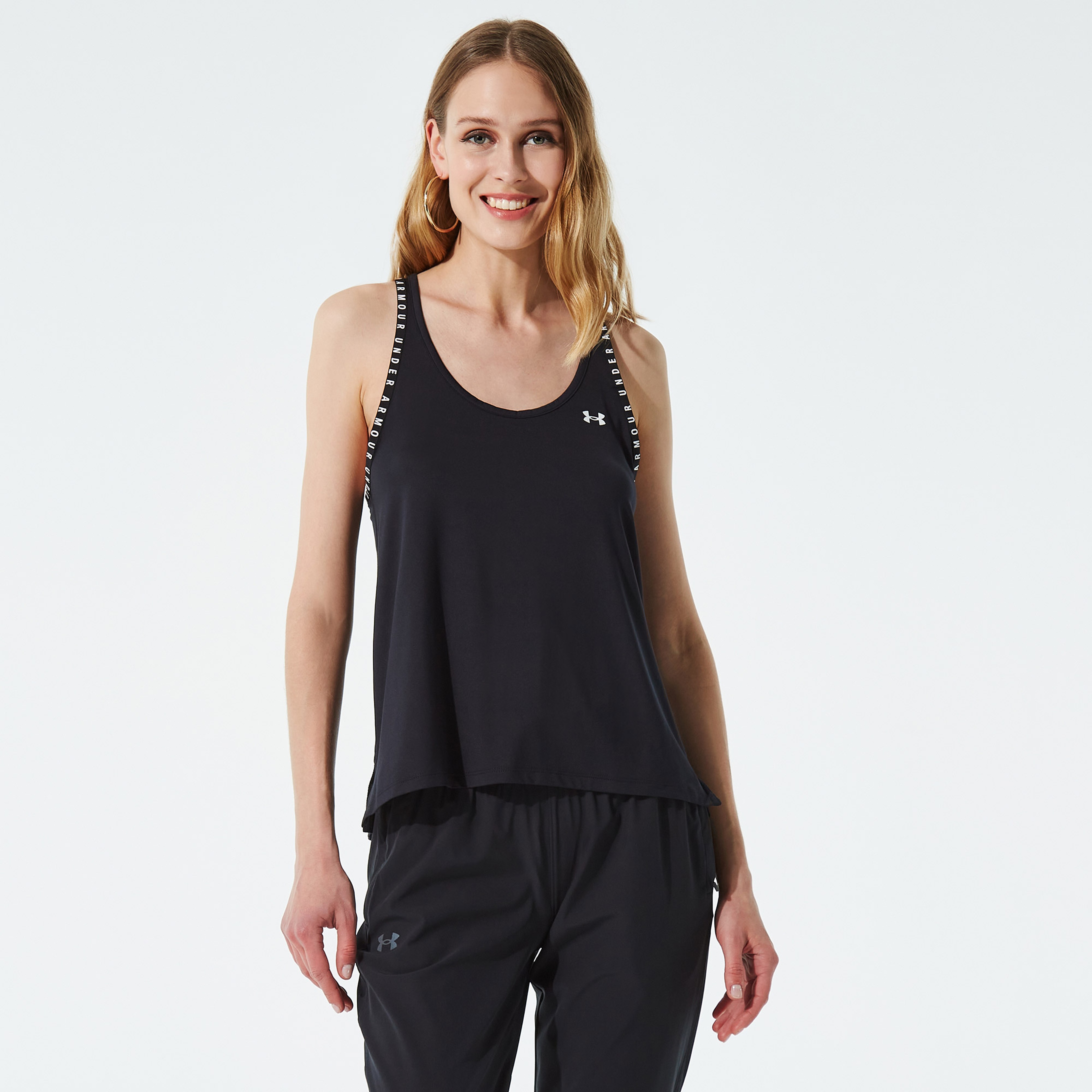 Under Armour Knockout Tank Kadın Siyah Günlük T-Shirt