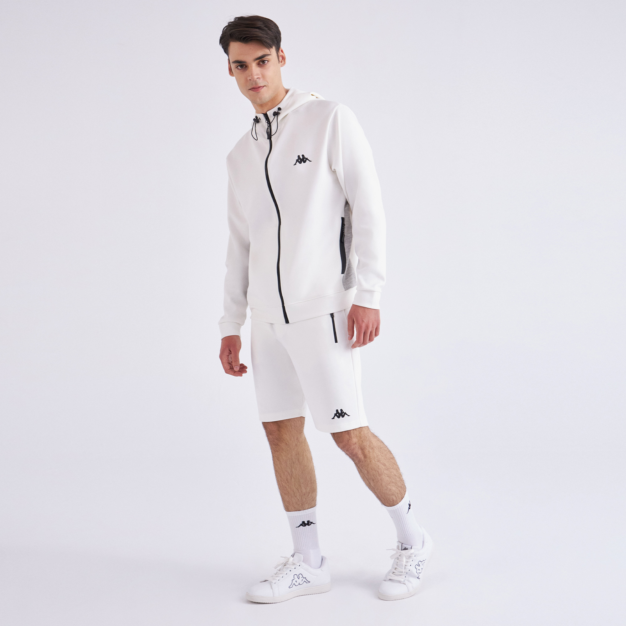 Kappa Authentic Tıer One Letis Erkek Beyaz Şort