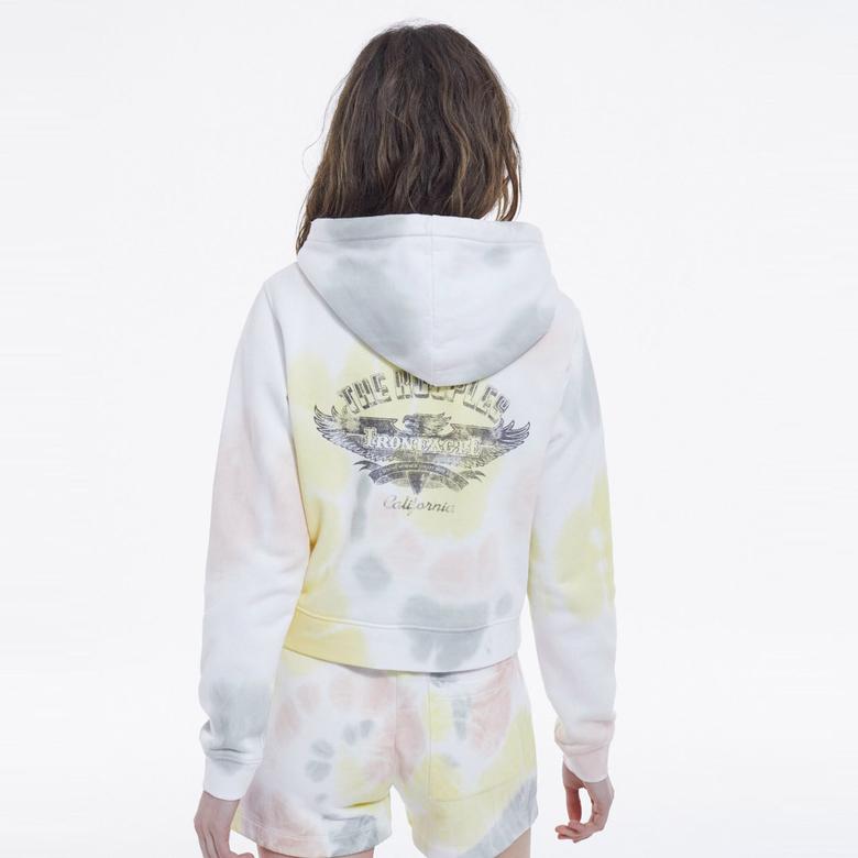 KADIN BATİK DESENLİ RENKLİ SWEATSHIRT