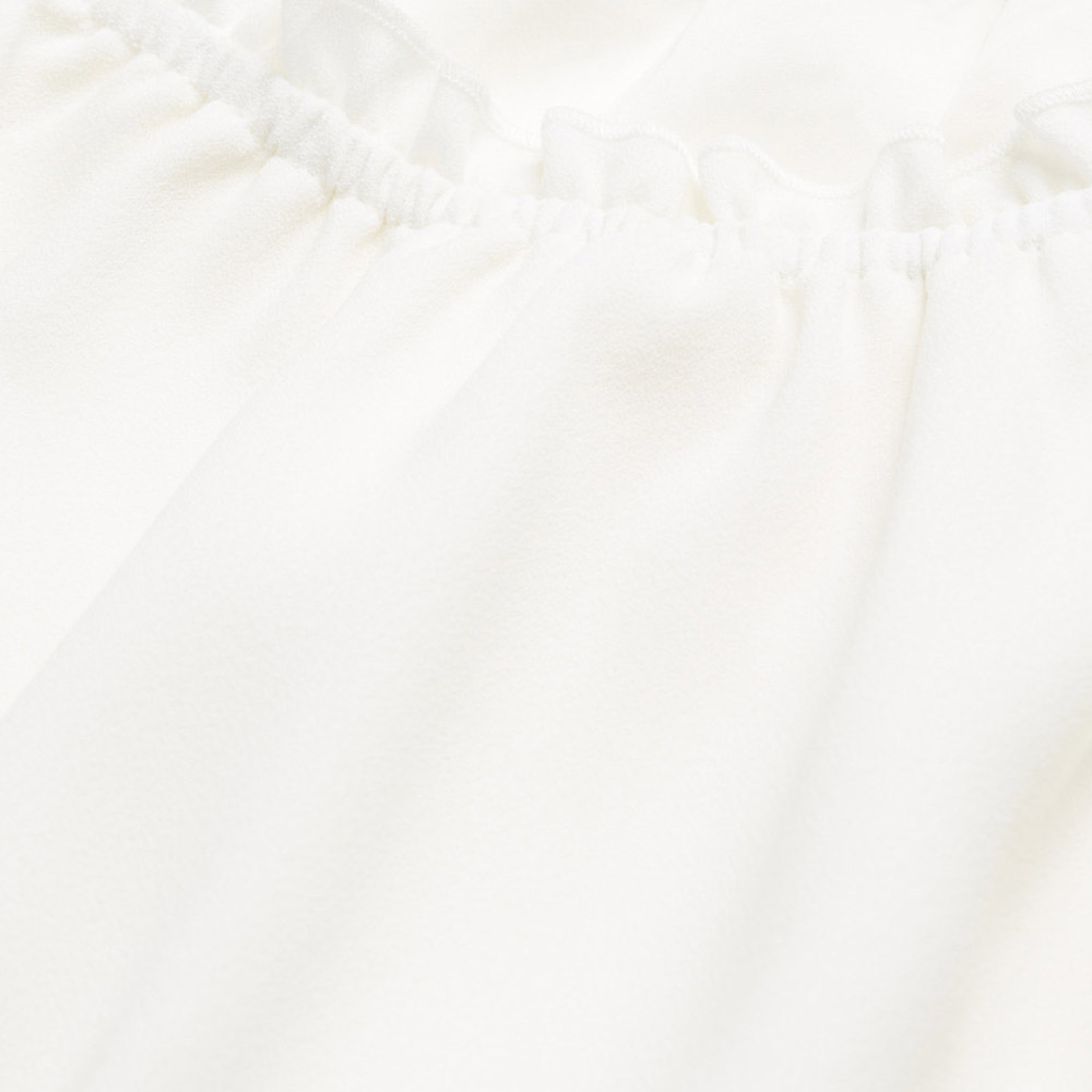 KADIN BALON KOLLU BEYAZ T-SHIRT