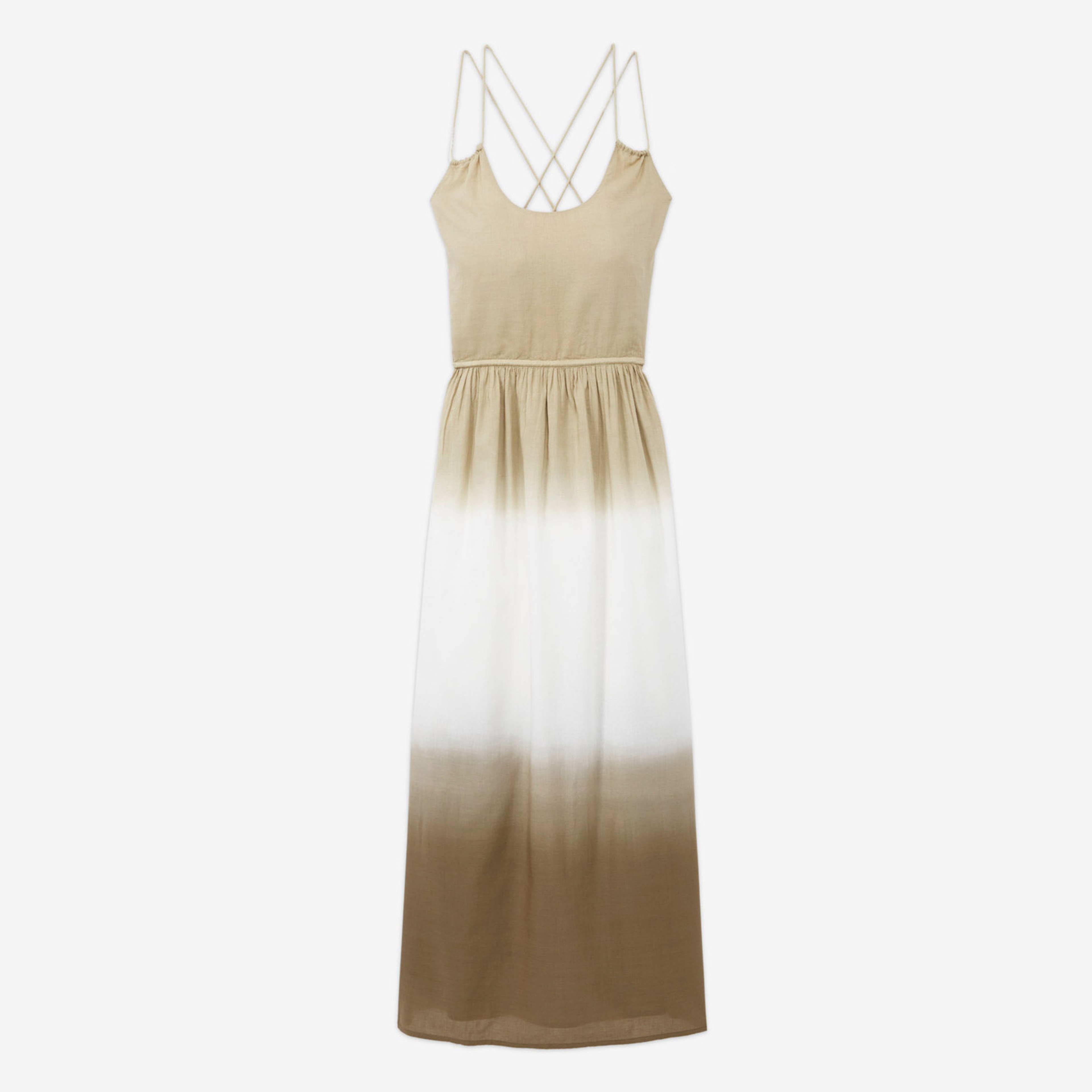 KADIN İNCE ASKILI DEGRADE HAKİ ELBİSE