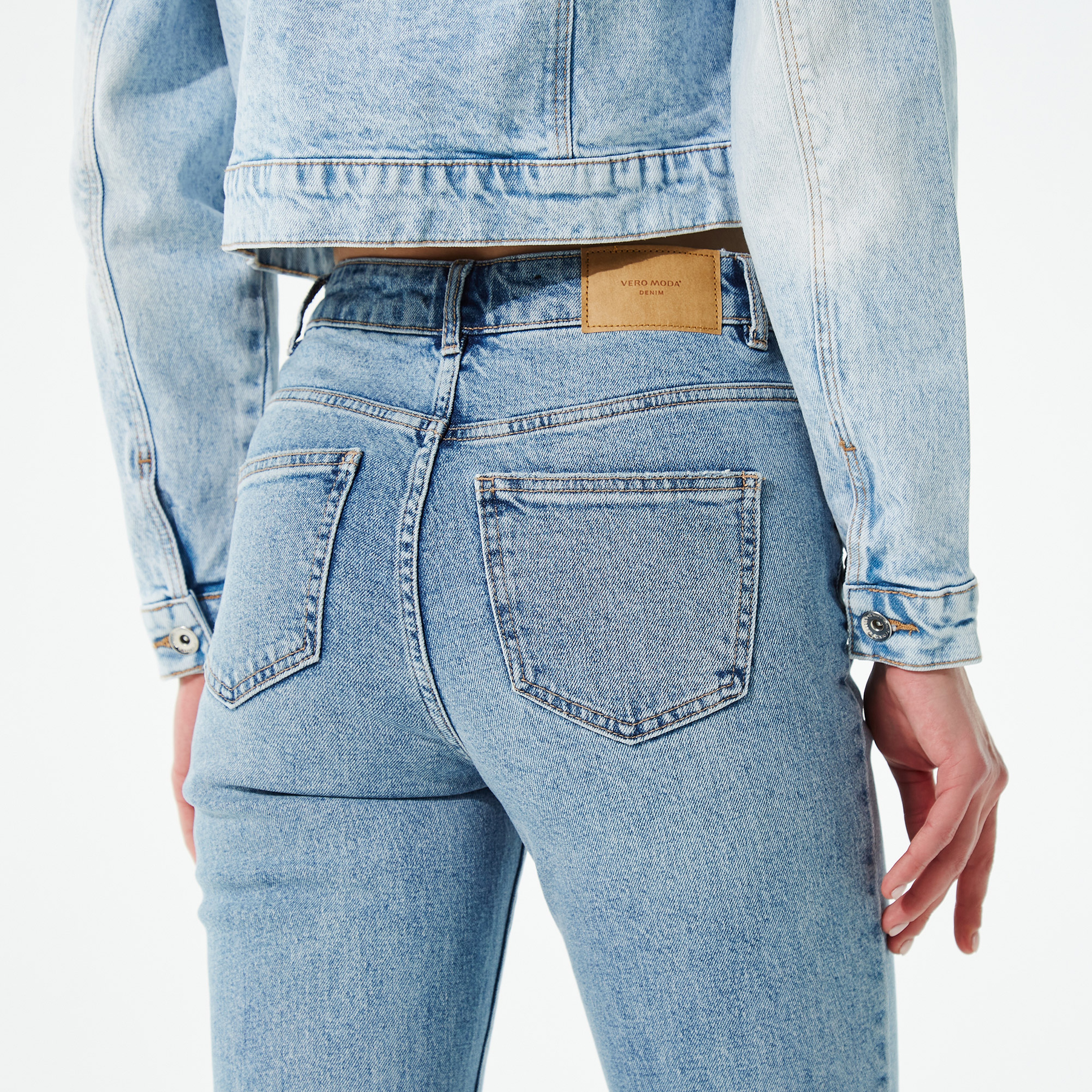 Vero Moda Selma Yüksek Bel Flare It Gu398 Kadın Mavi Jean