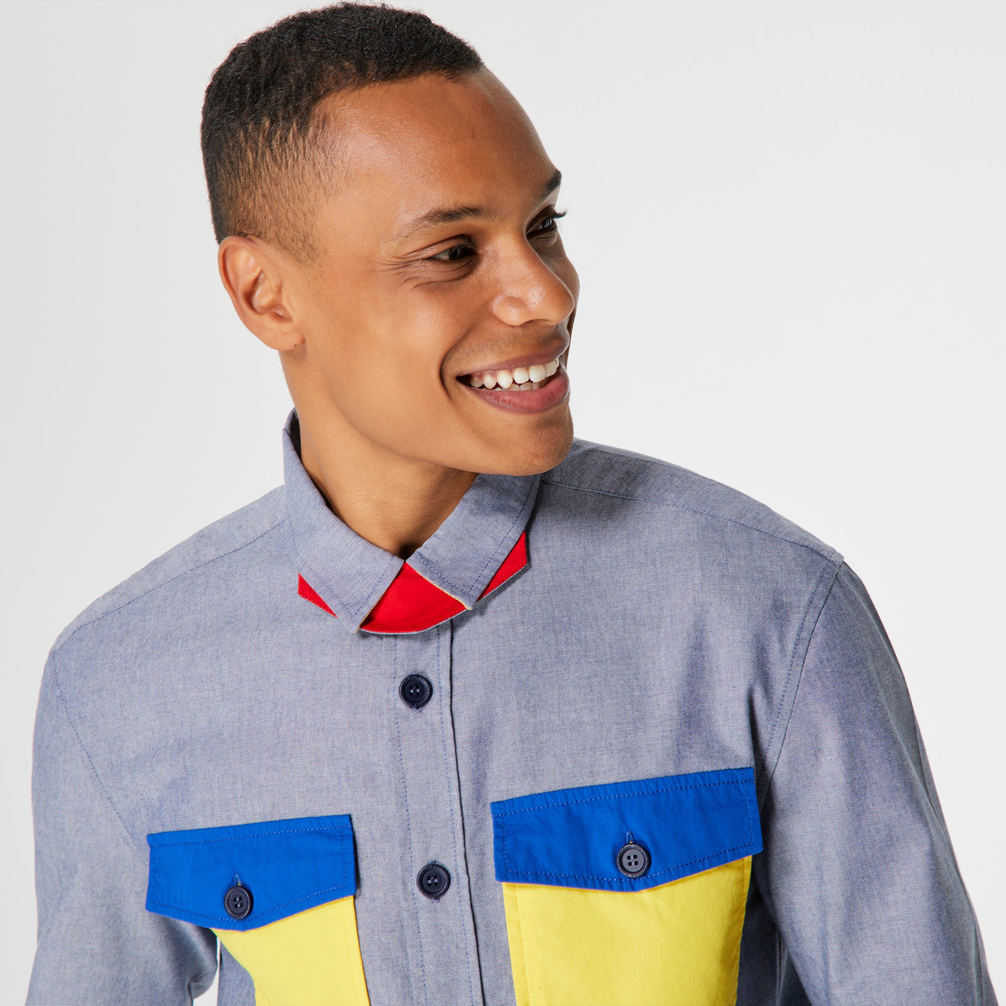 Benetton Erkek Renkli Gömlek