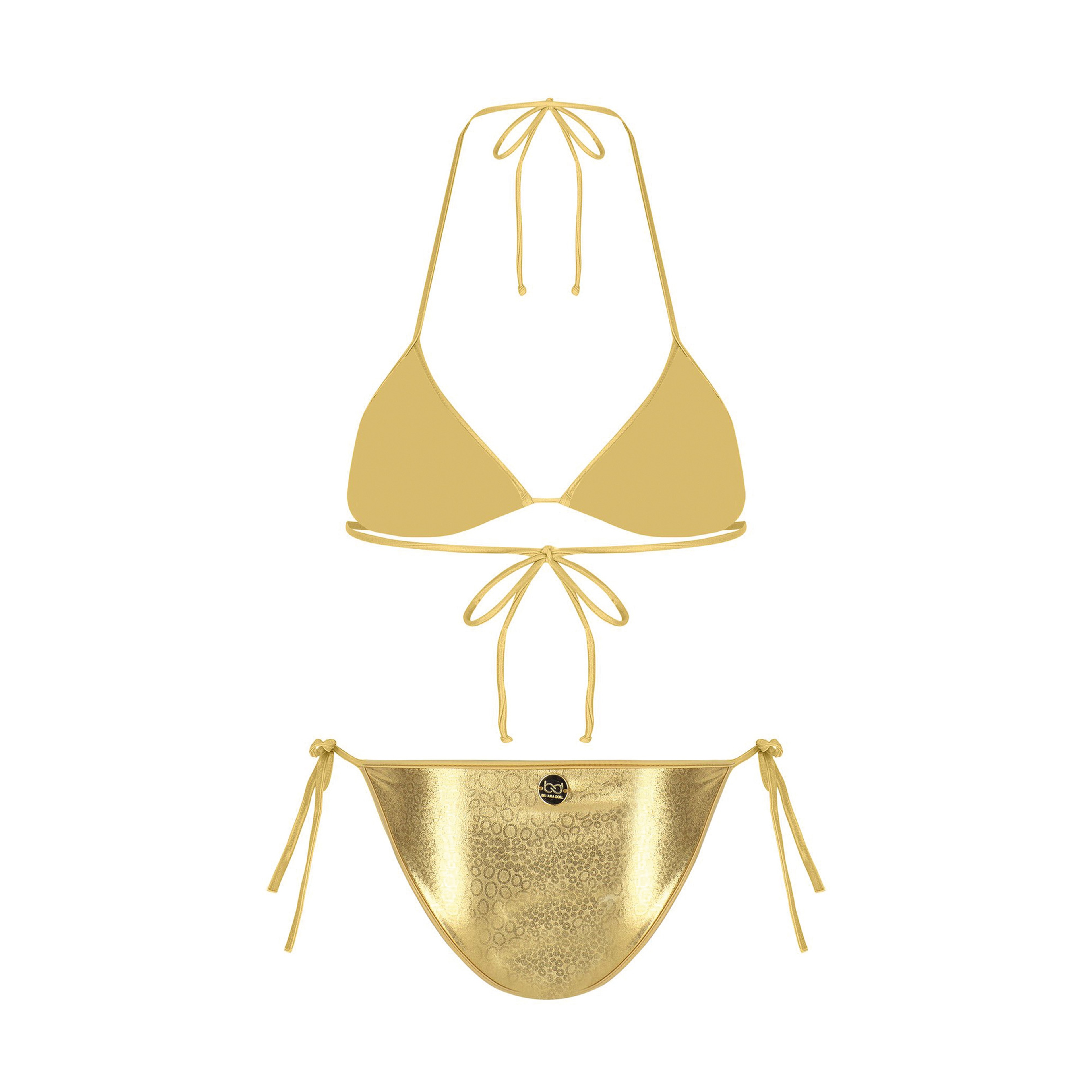 Biliana Doll Gold Girl Kadın Altın Rengi Bikini Takımı