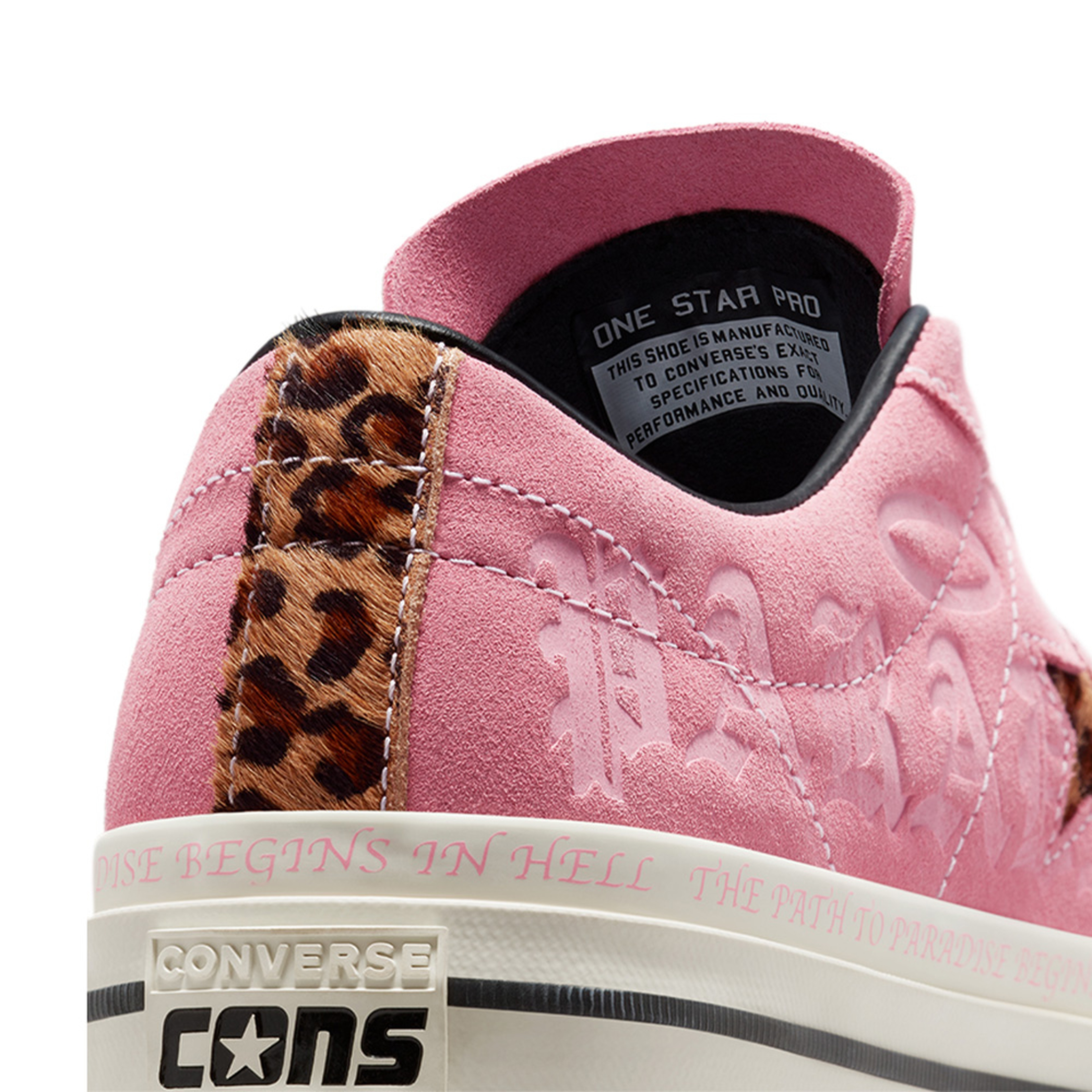 Converse One Star Pro Low Kadın Pembe Deri Sneaker