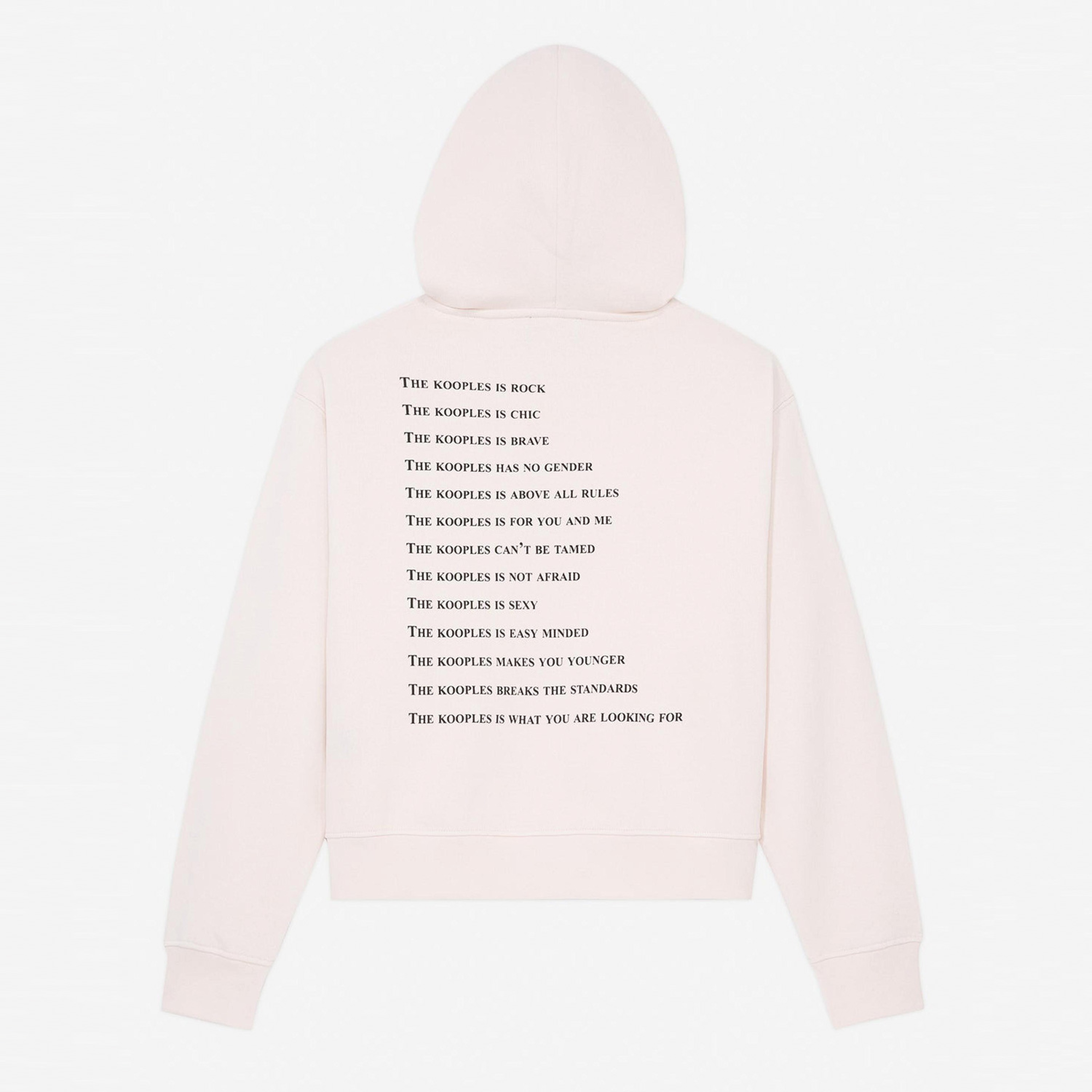 The Kooples Logo Baskılı Kadın Pembe Hoodie