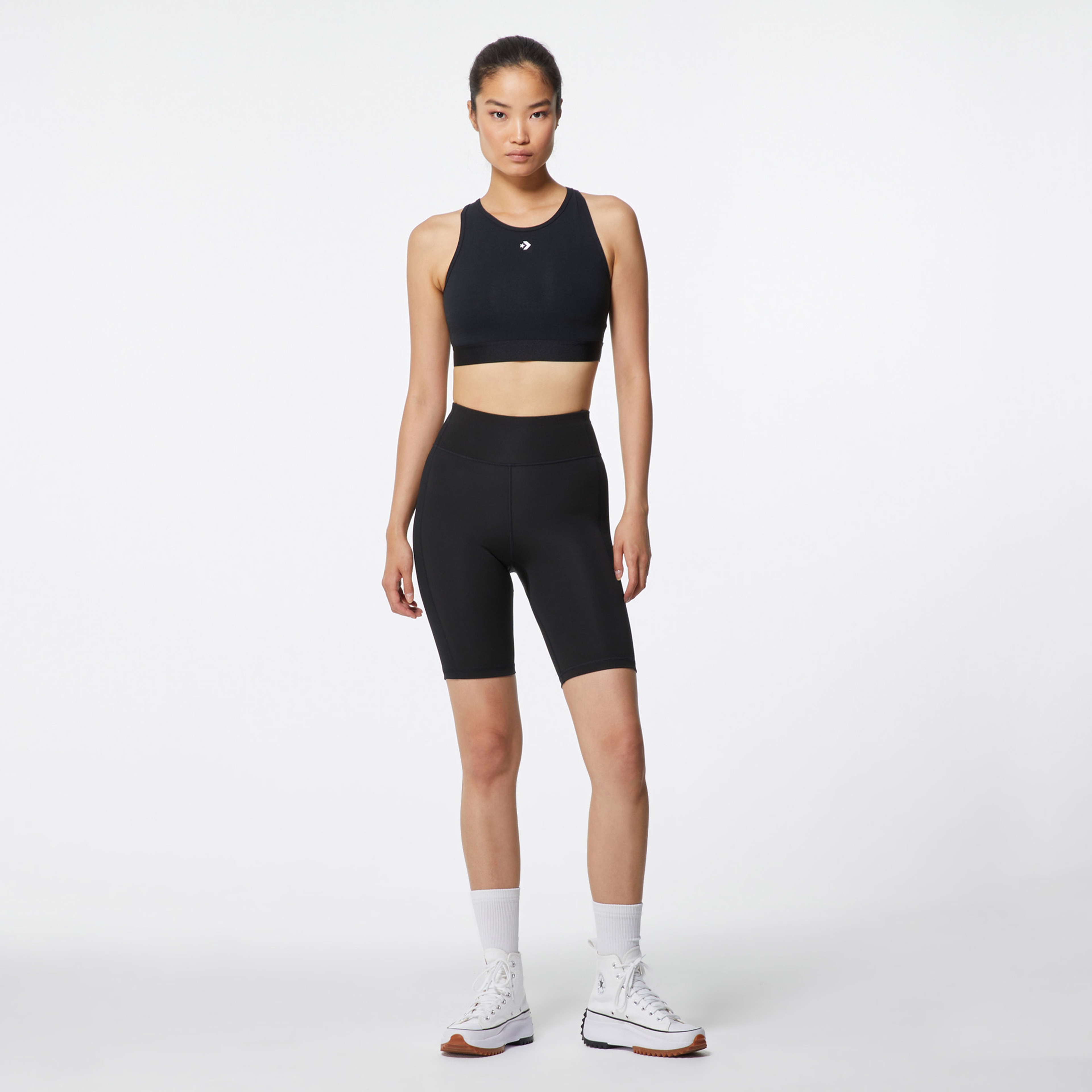 Converse Star Chevron Top Kadın Siyah Crop Top