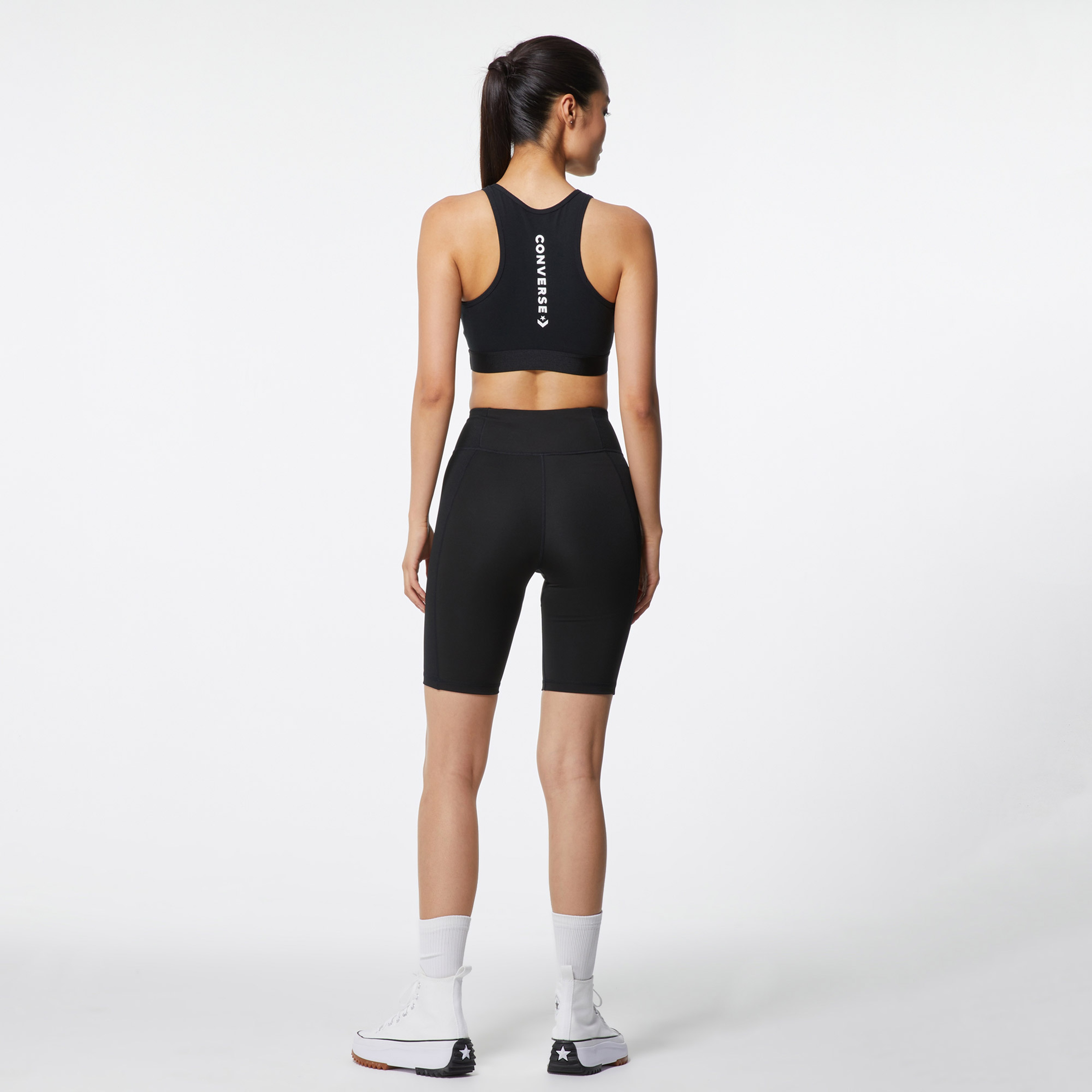 Converse Star Chevron Top Kadın Siyah Crop Top