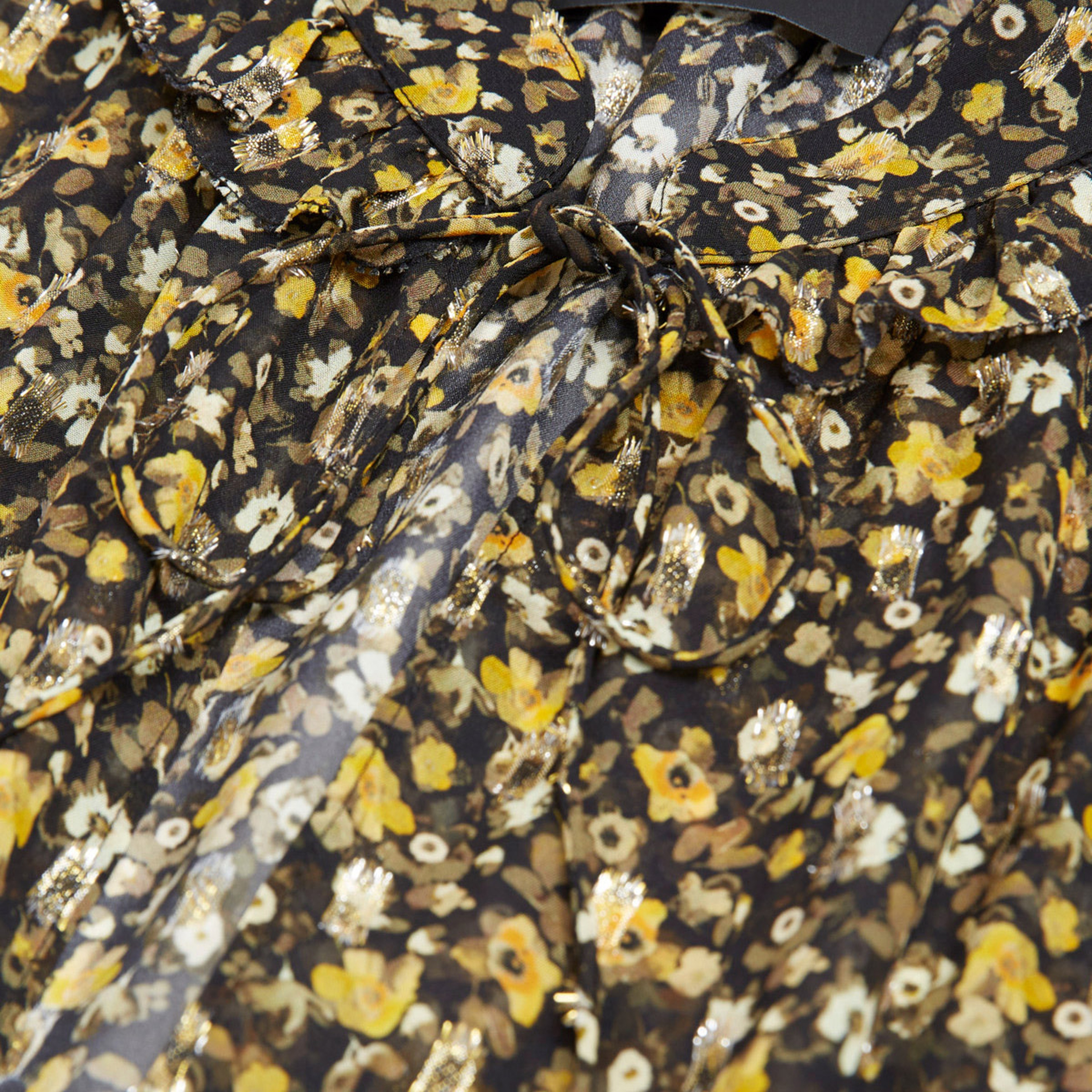 DESENLİ KADIN SİYAH BLUZ