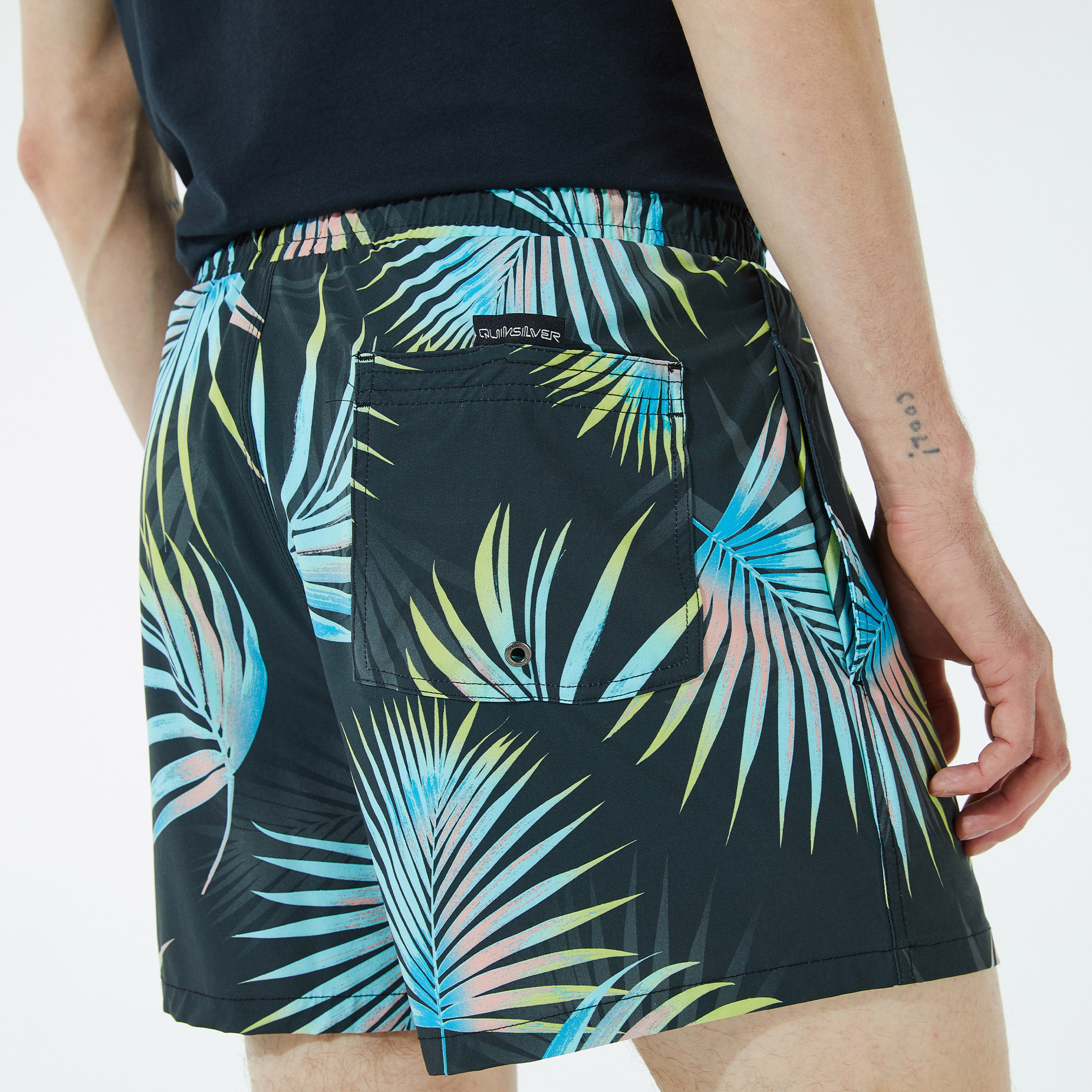 Quiksilver Oceanmade Mix Str Volley 15 Erkek Siyah Deniz Şortu
